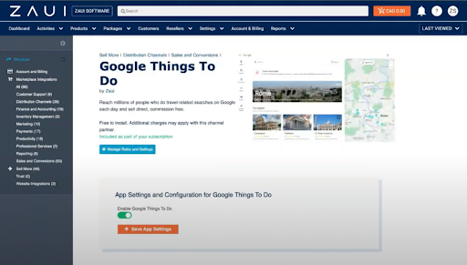 Zaui Google Things to do
