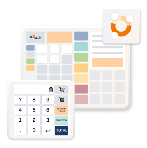 Illustrations d'interfaces de caisse