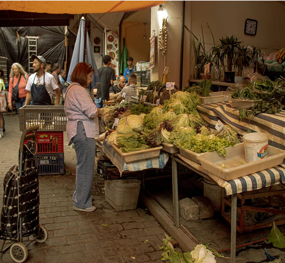 Stand au marché