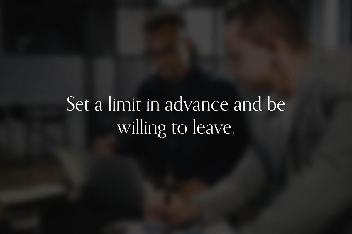 When Should You Walk Away?