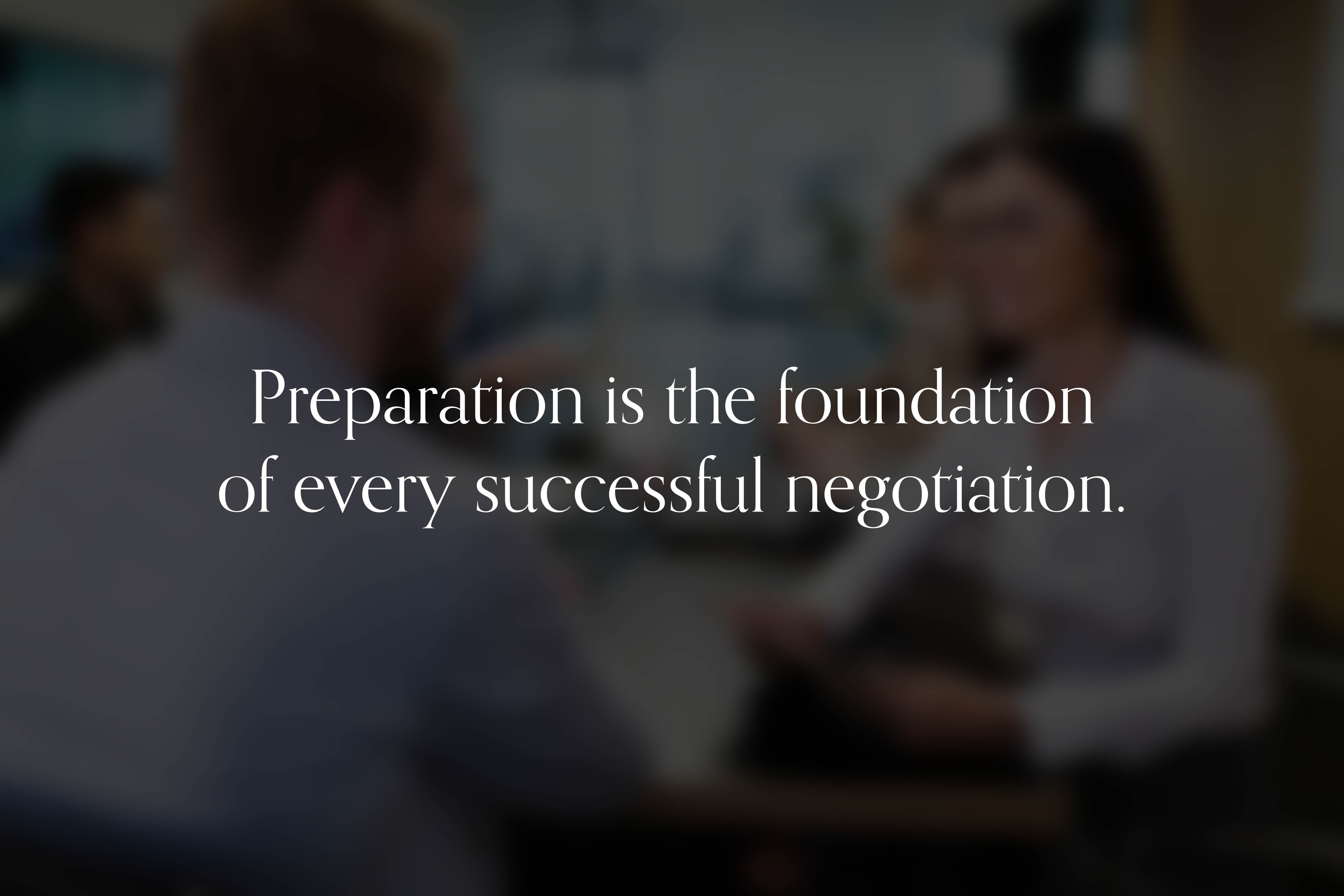 What Is the First Rule of Negotiation?