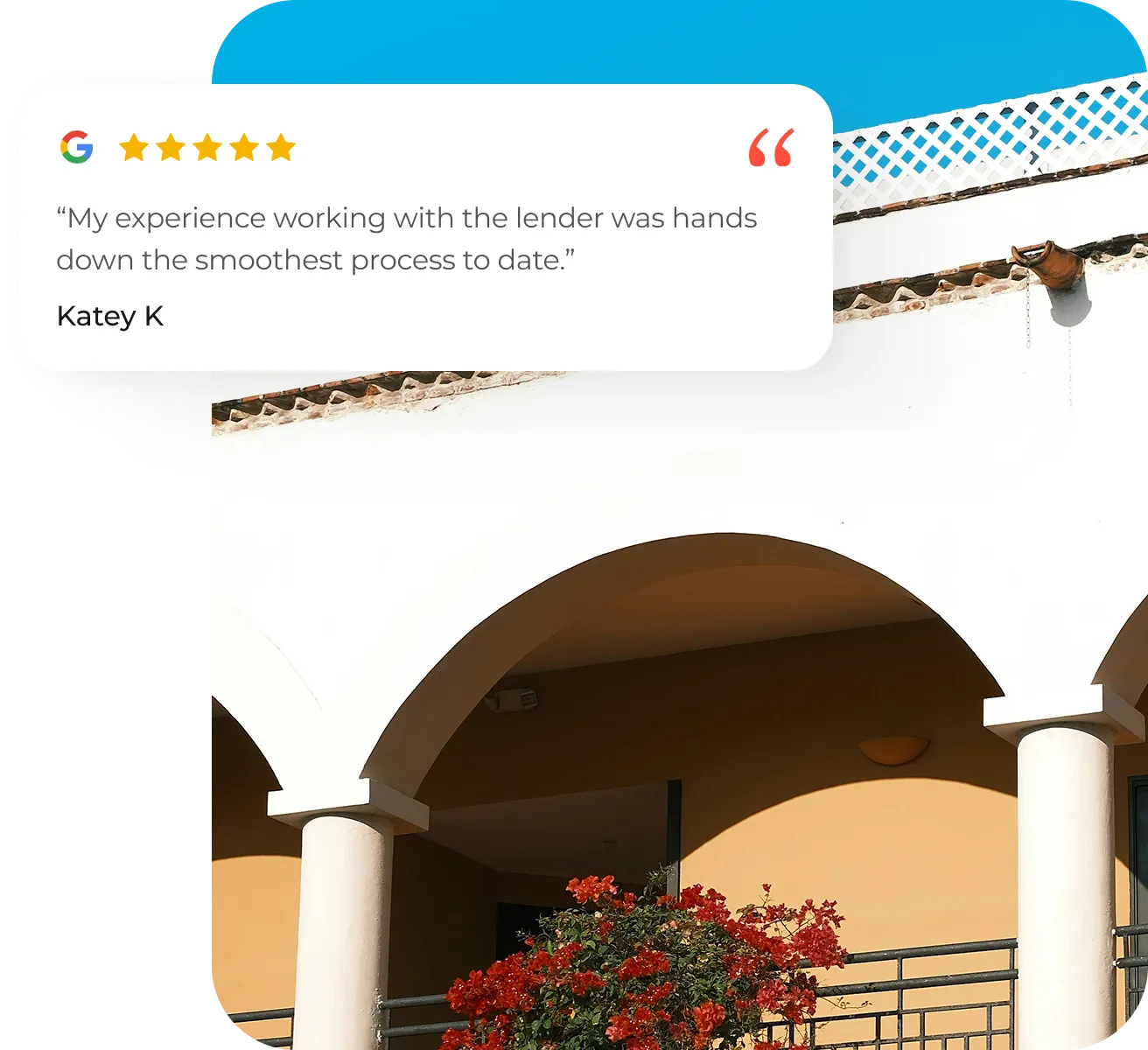 Google Review in Garden Background