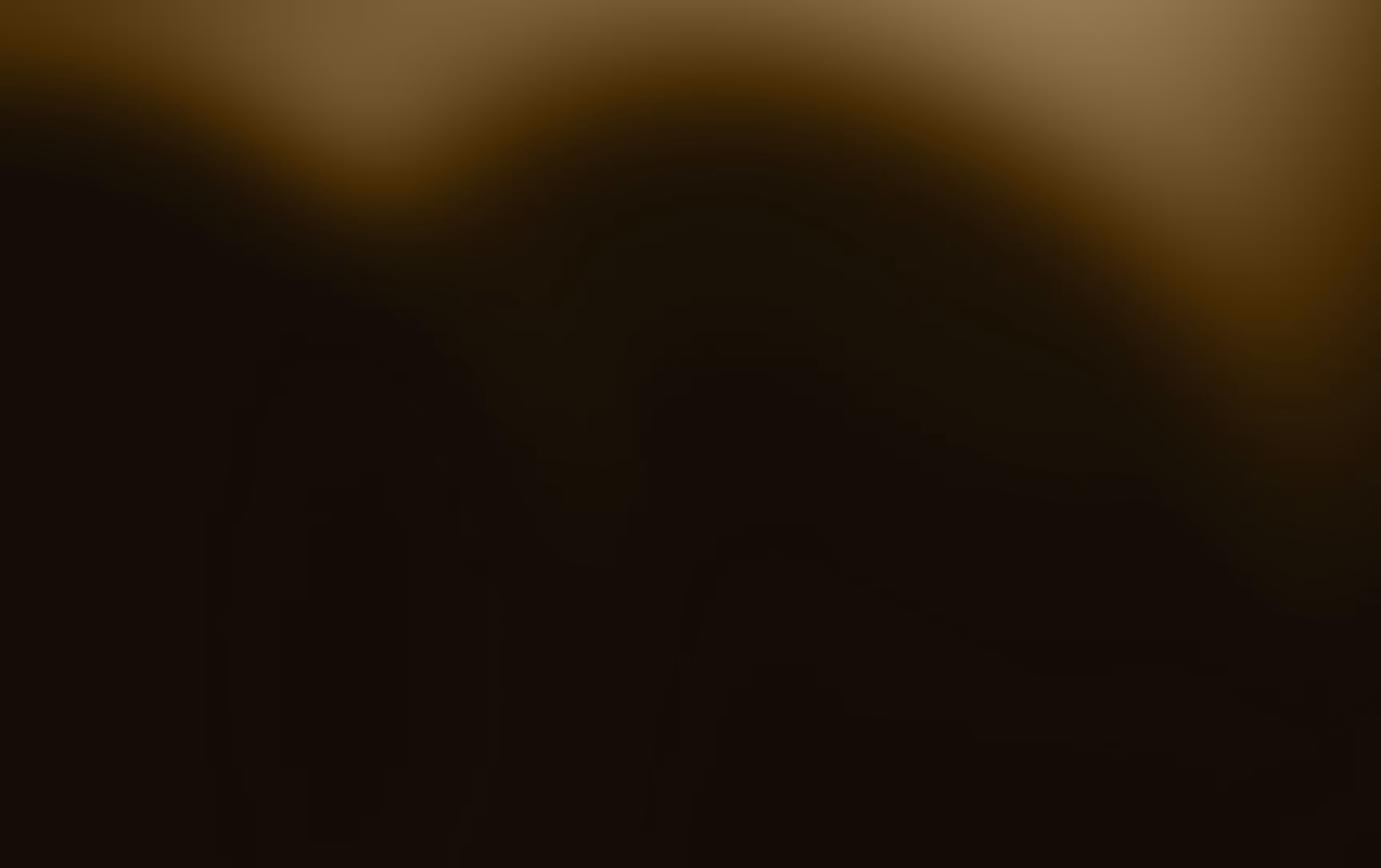 Gradient background transitioning from dark brown to light brown.