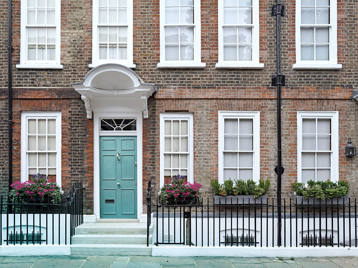 Row of houses, Chelsea, London.