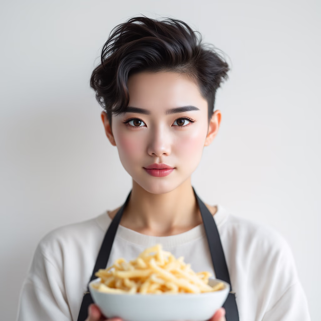 [headshot] image of a customer (for a japanese restaurant)