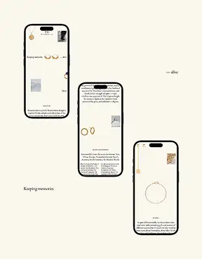 Editorial jewellery e-commerce website for Sevenworlds