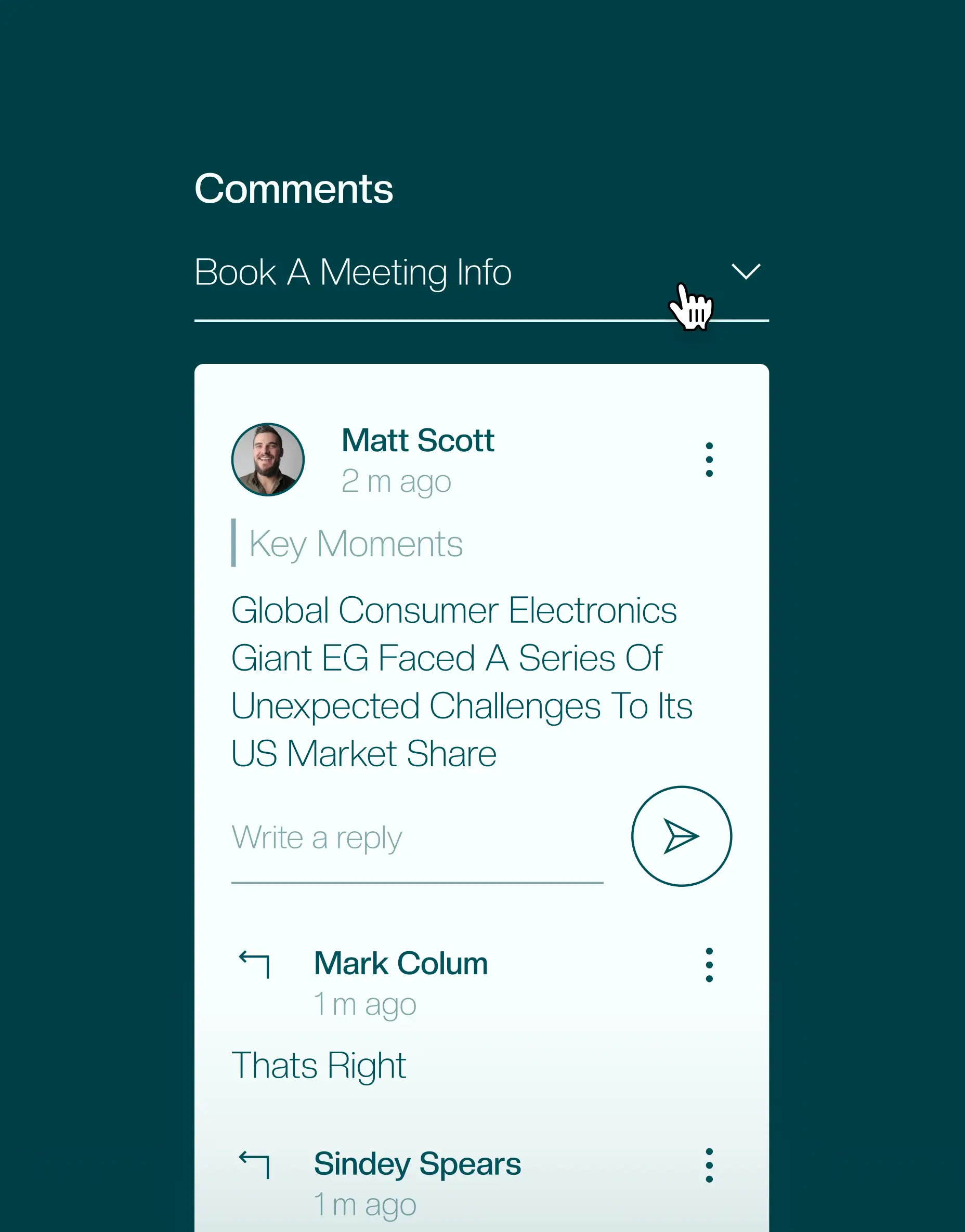 Brightr comments — collaborative review in story creation workflow