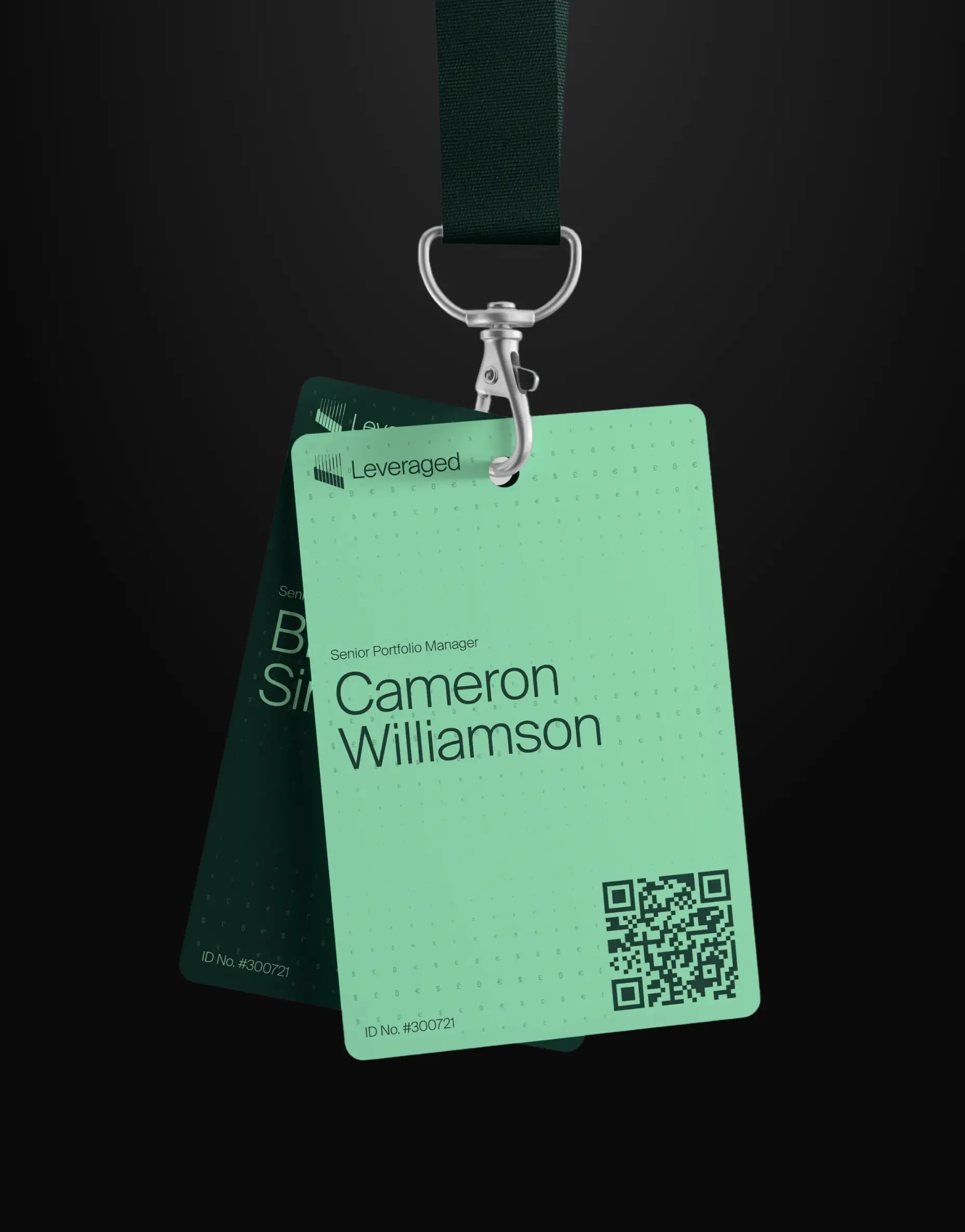 Fintech brand identity card design