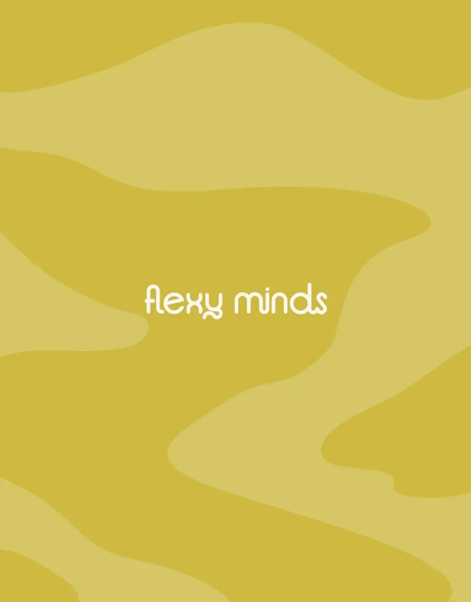Flexy Minds brand pattern with logo
