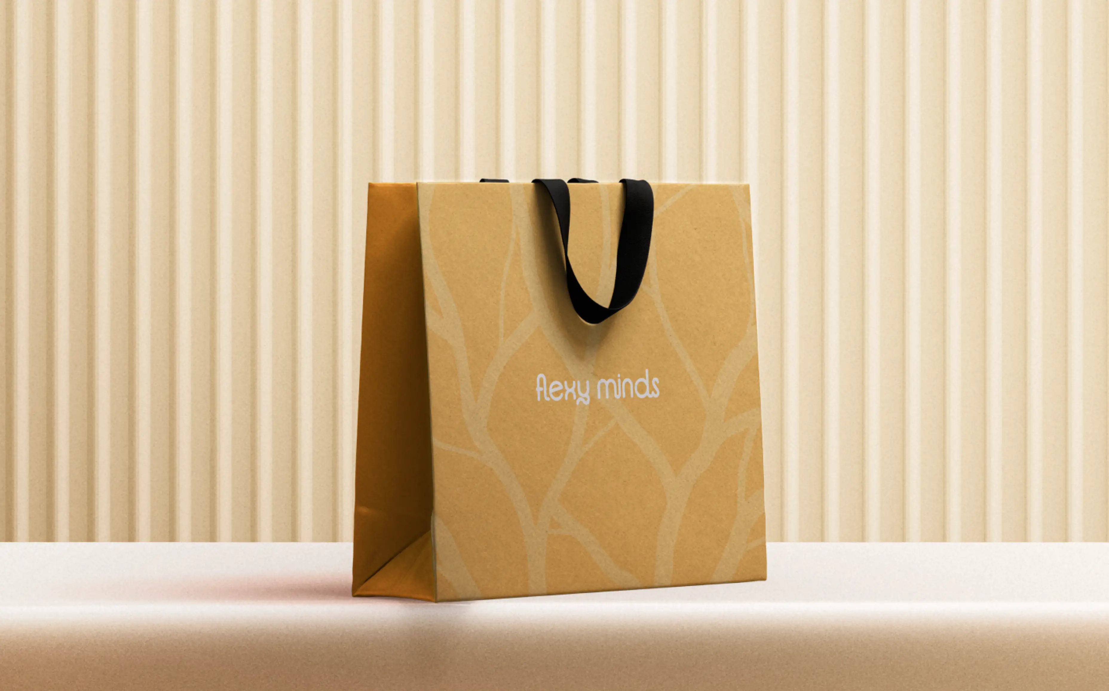 Flexy Minds paper shopping bag design