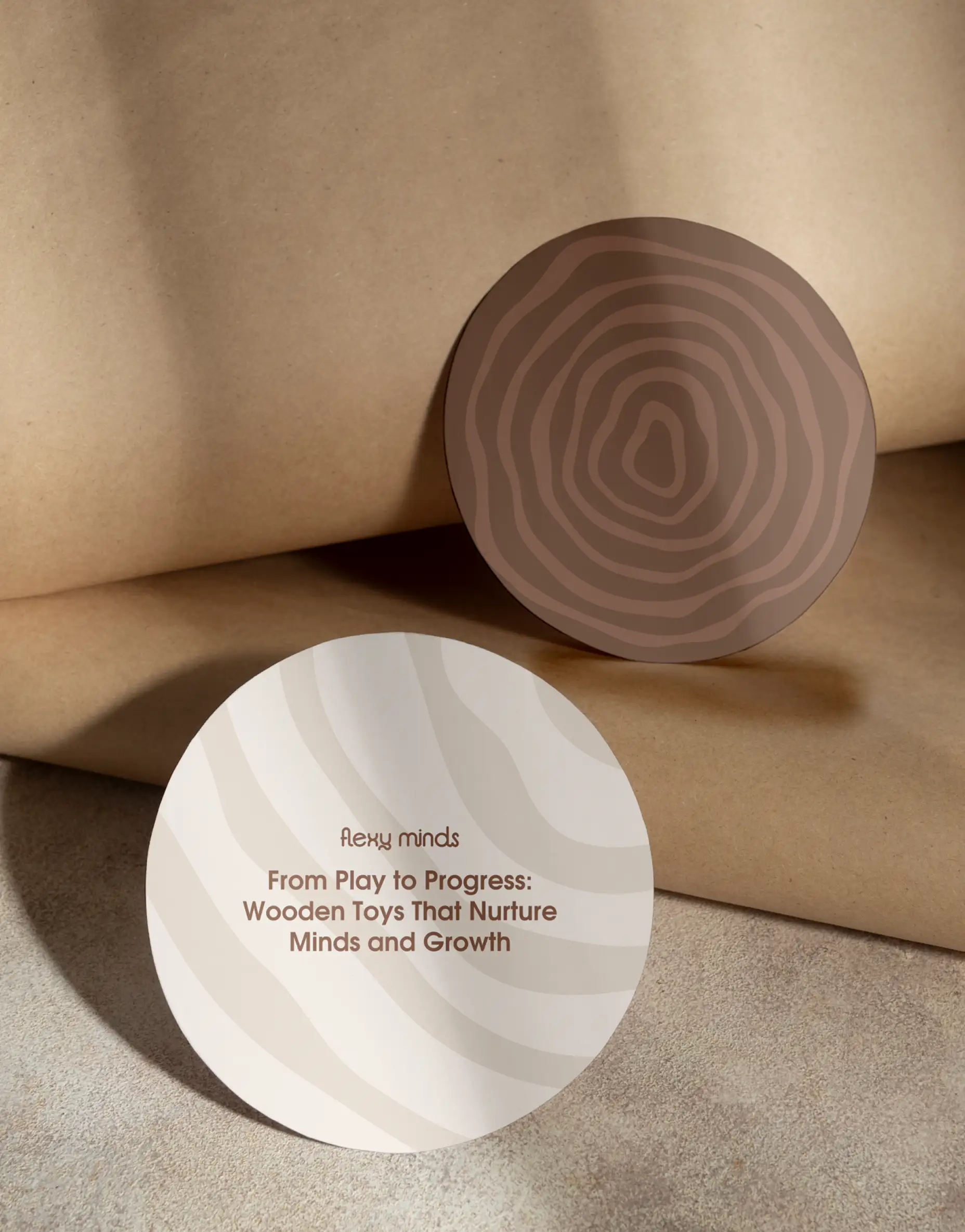 Flexy Minds circular brand cards