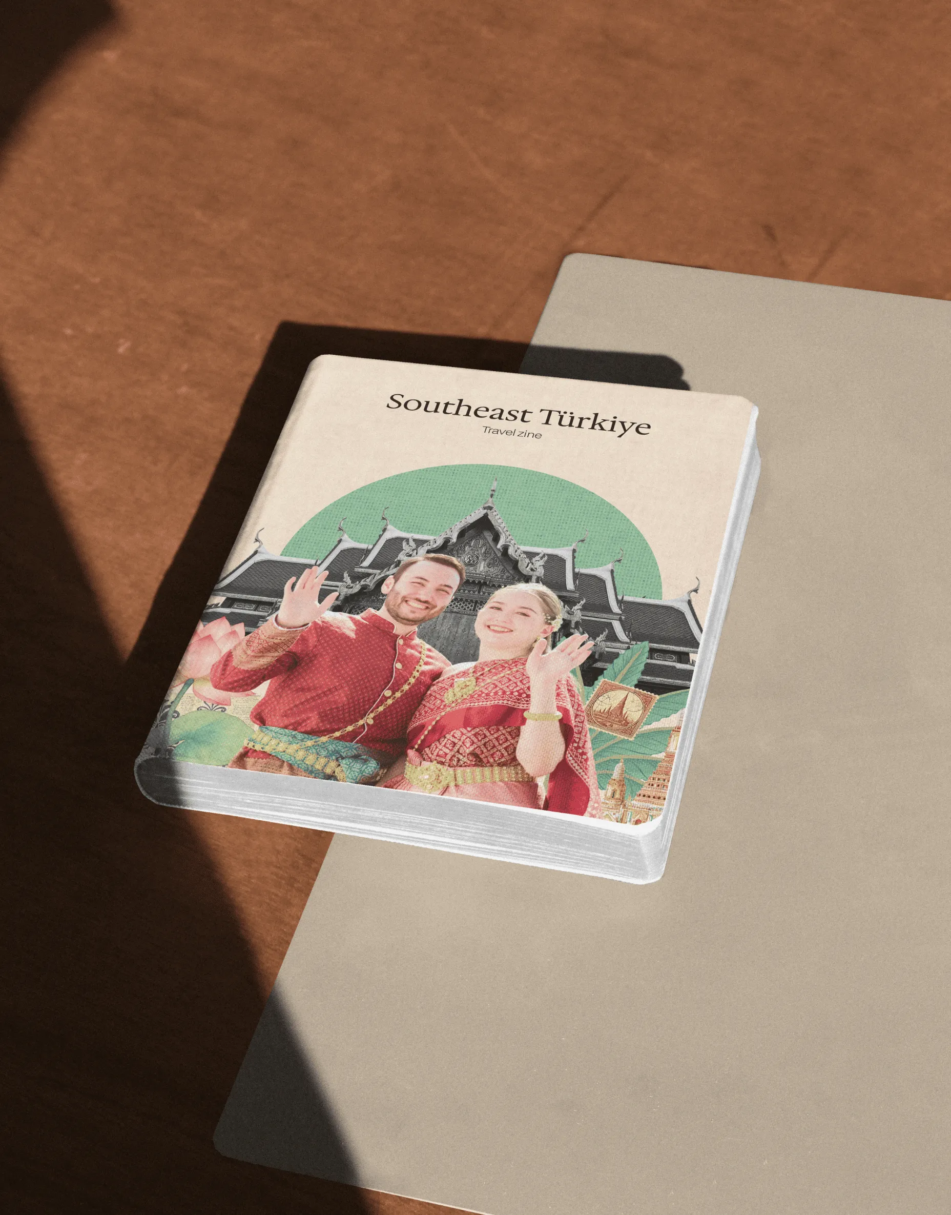 Square print featuring a “Southern Turkey” collage cover.