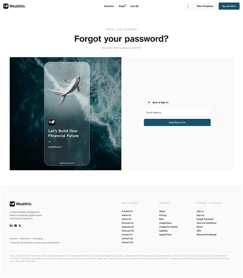 Forgot Password Page Preview