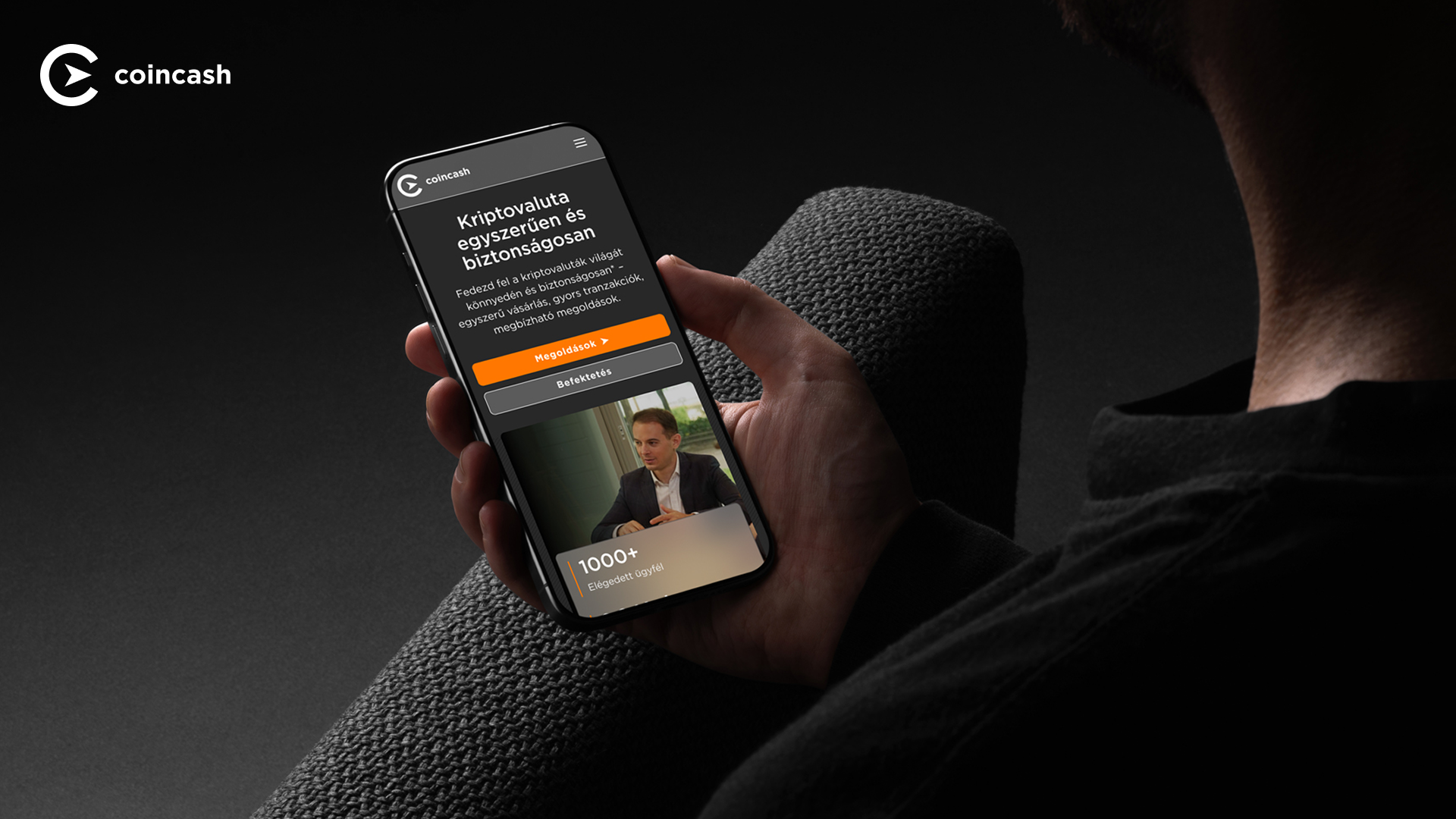 Coincash Ux-Ui design - mobile view
