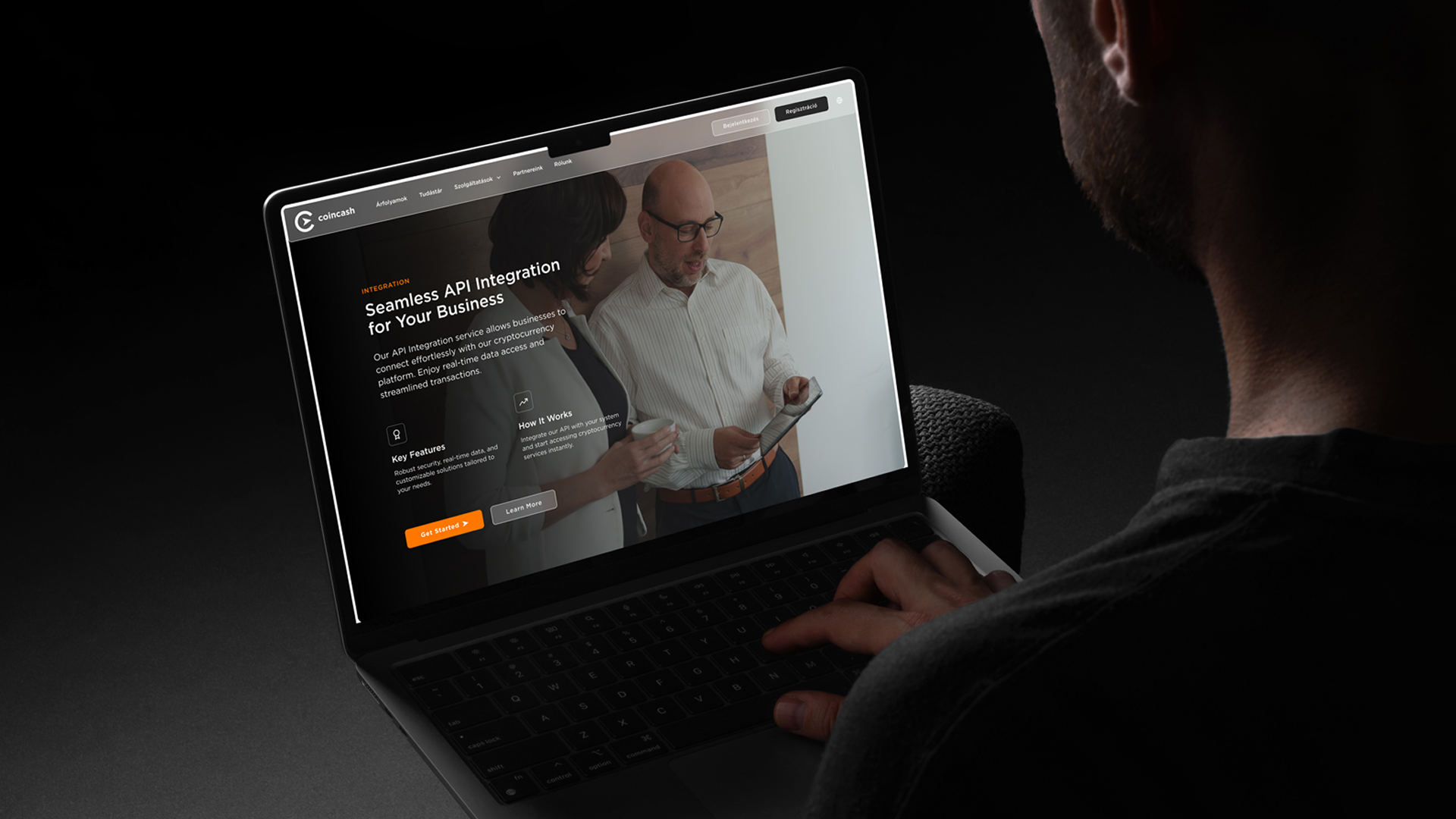 Coincash Ux-Ui design - desktop view