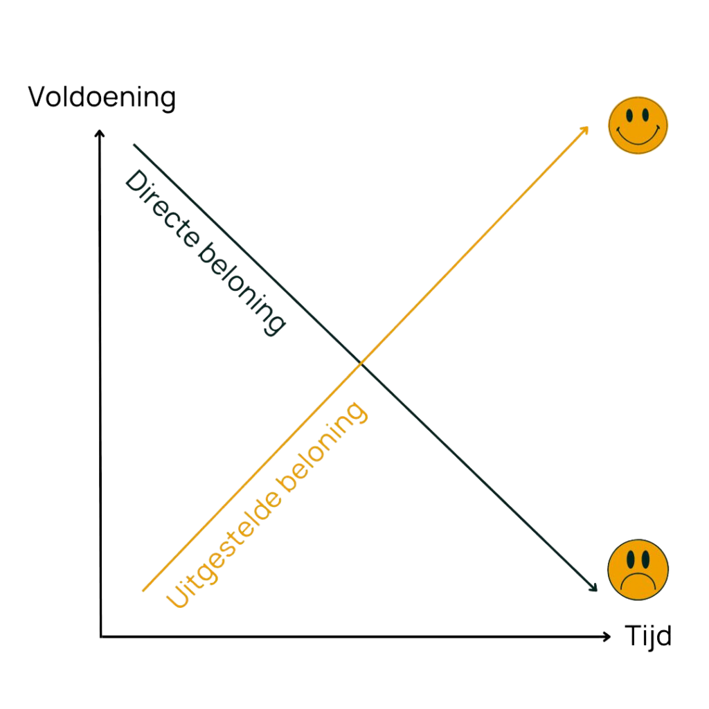 wat is instant gratification en delayed gratification