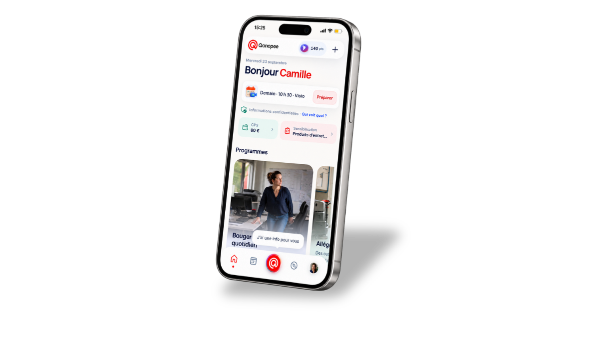 L’application Qanopee collaborateur : programmes de prévention et Compte Personnel de Santé