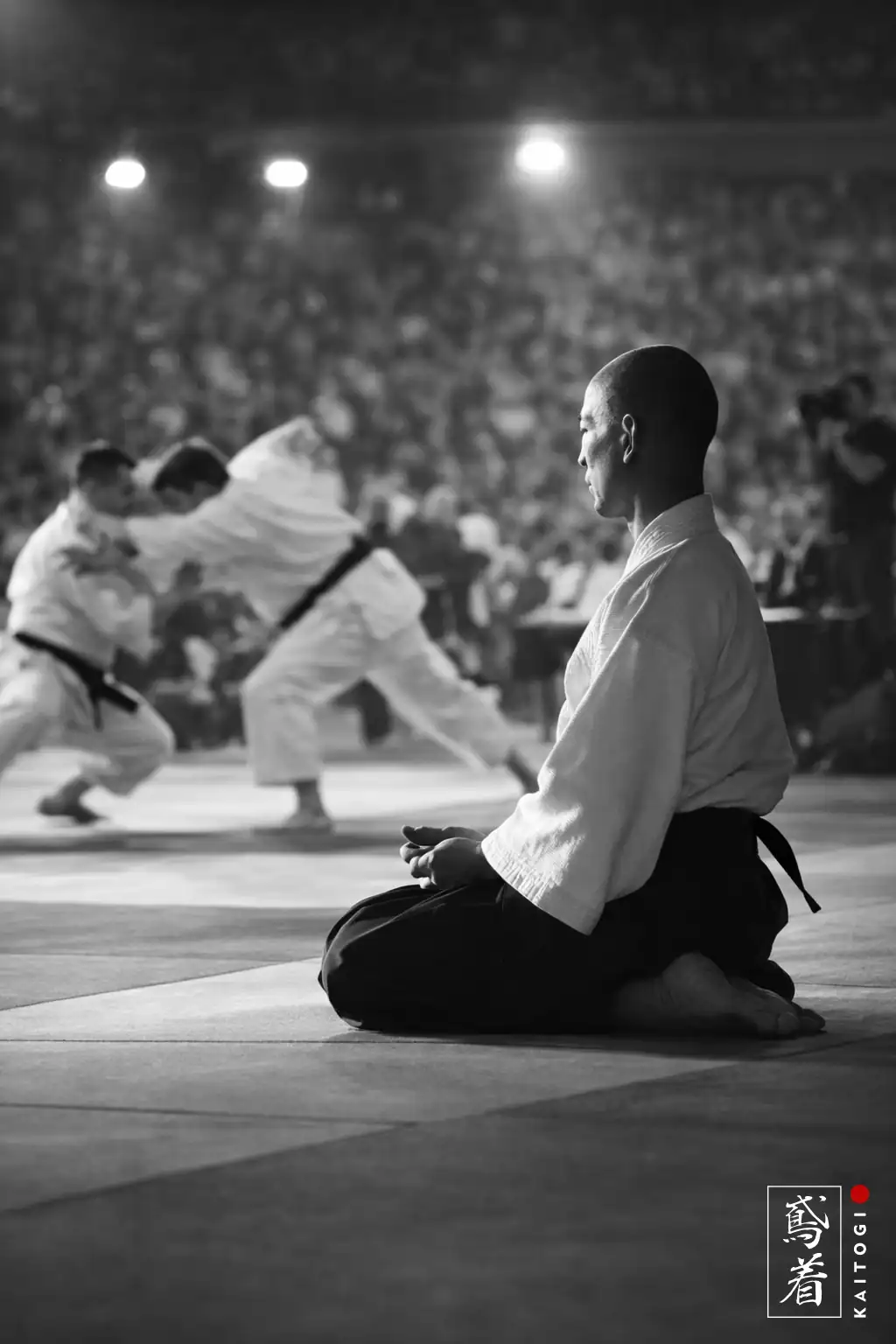 Мастер боевых искусств совершает традиционную молитву перед практикой, воплощая философию и дисциплину KAITOGI