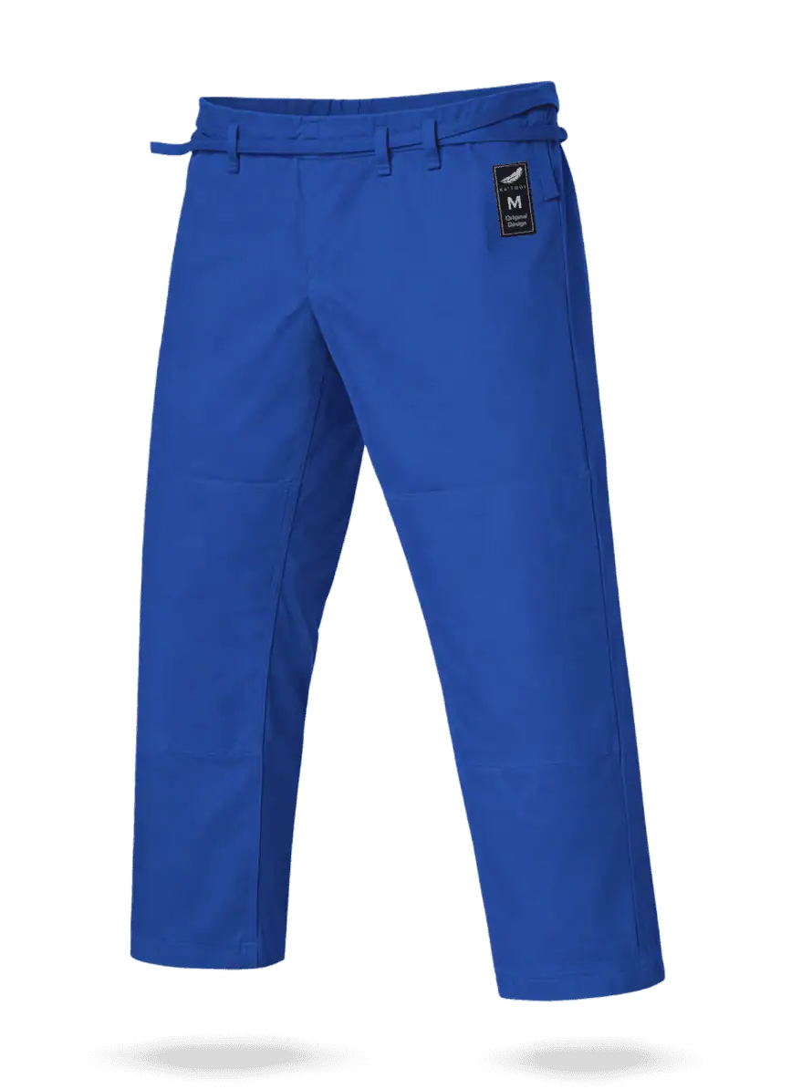 Синие штаны для борьбы и грэпплинга KAITOGI, модель с регулируемыми завязками