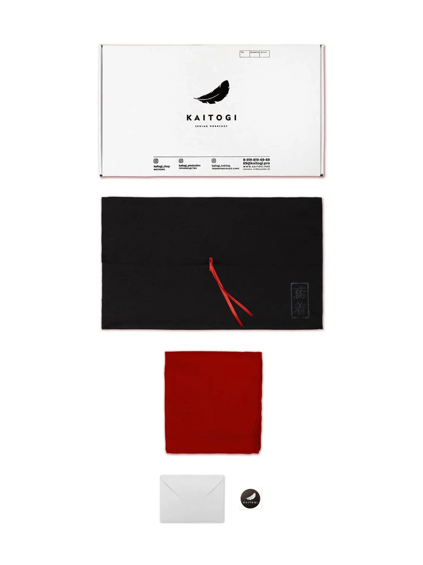 Красные штаны для грэпплинга KAITOGI в фирменной запечатанной упаковке