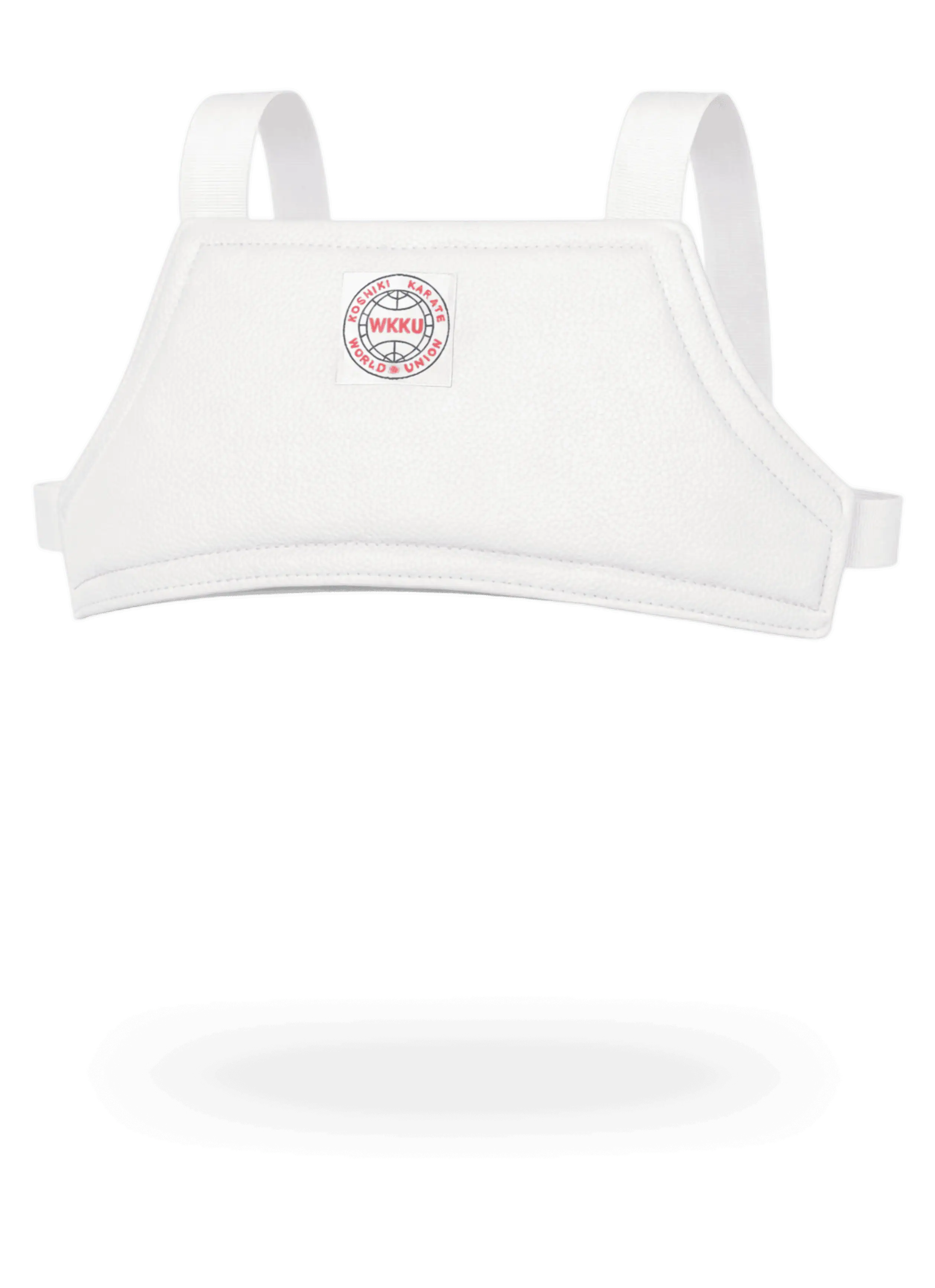 Детский белый протектор кайтоги с официальной эмблемой Косики карате