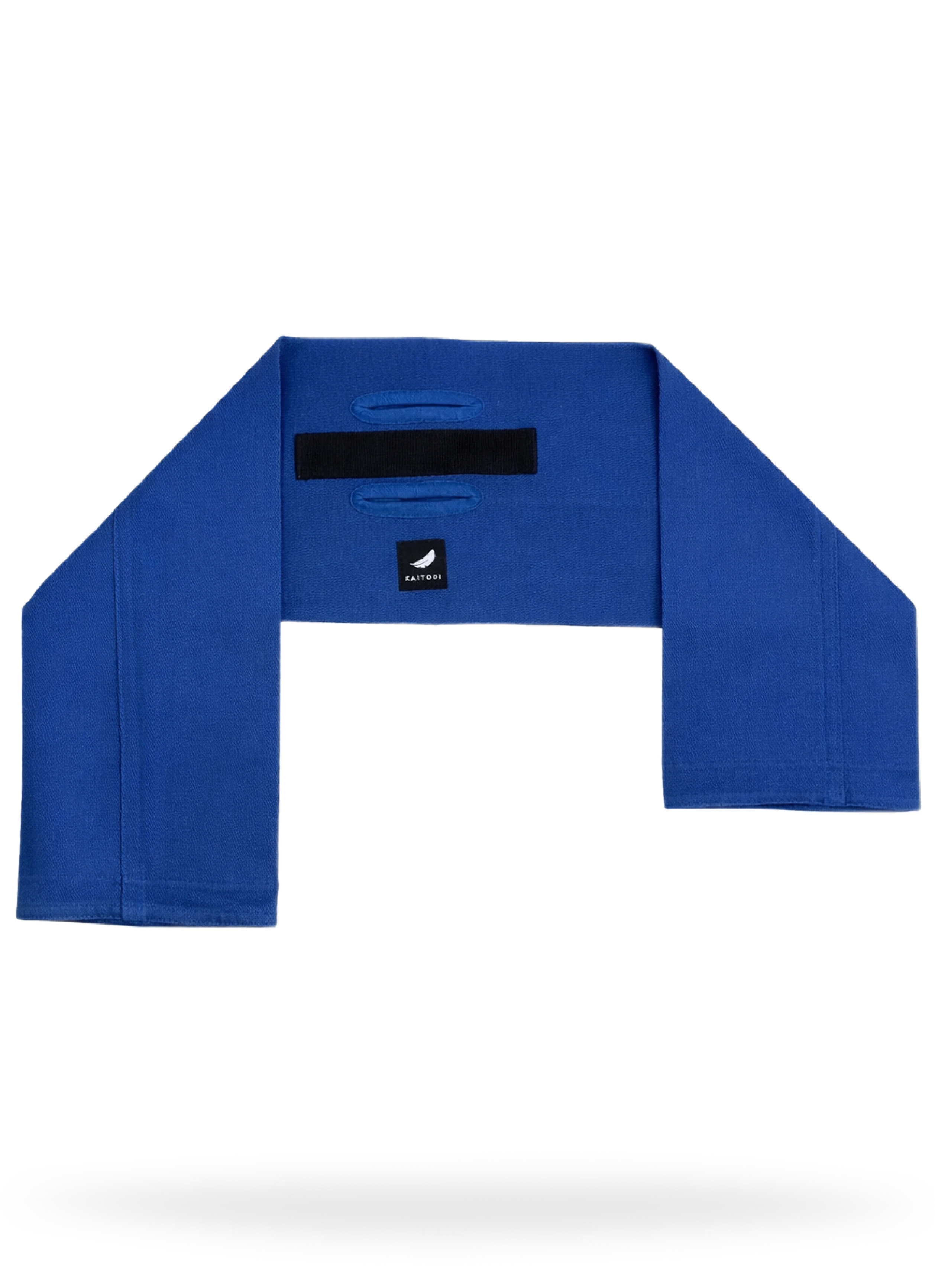 Синий тренажер ГРИФ для штанги, имитирующий плотность куртки для дзюдо или самбо