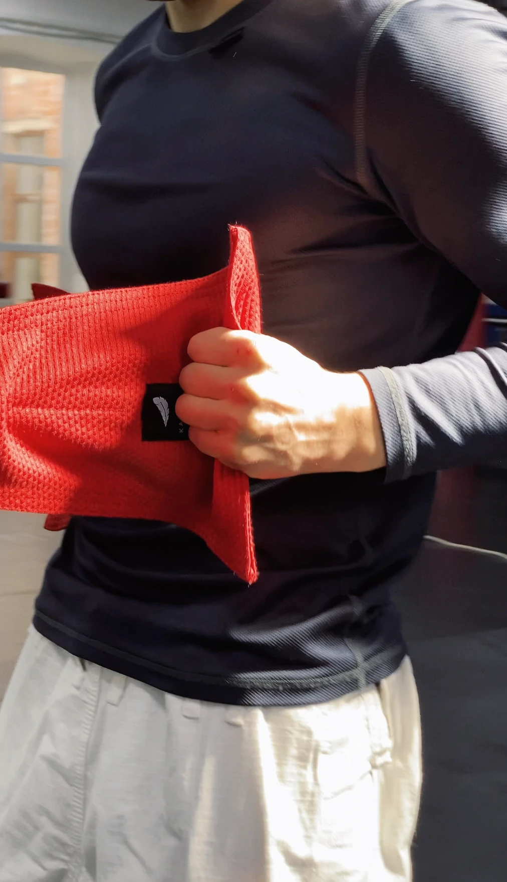 Плотный захват за красный плетеный хлопок — стандарт качества KAITOGI