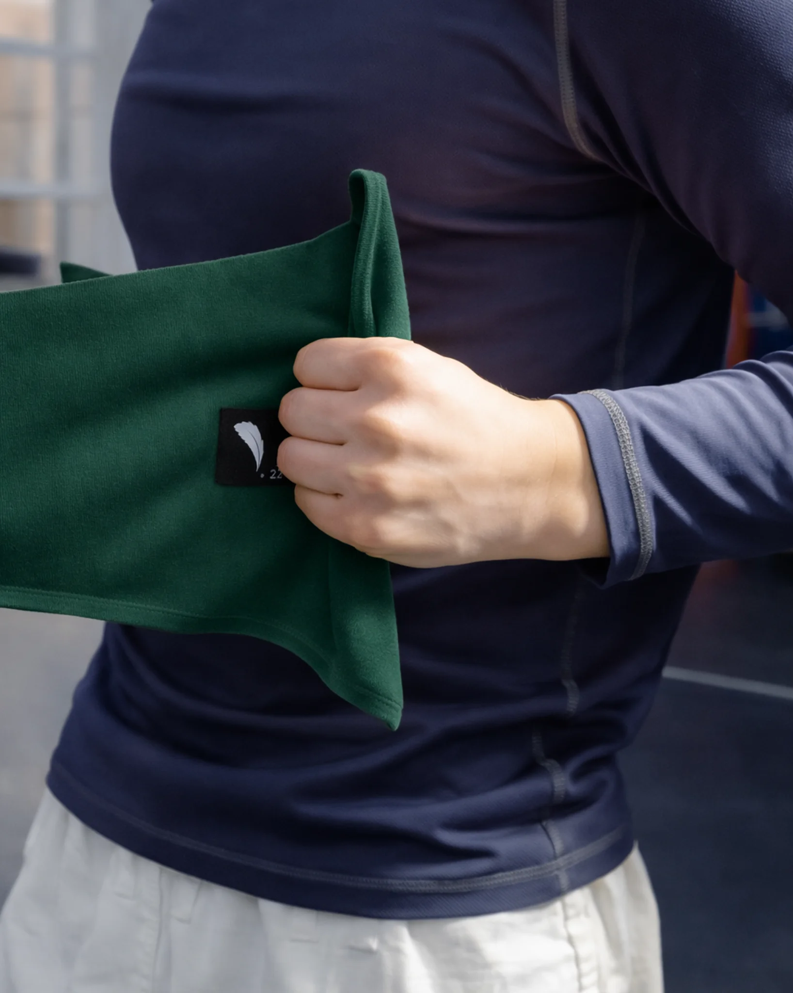 Работа кисти на зеленом хлопковом захвате Учикоми Старт