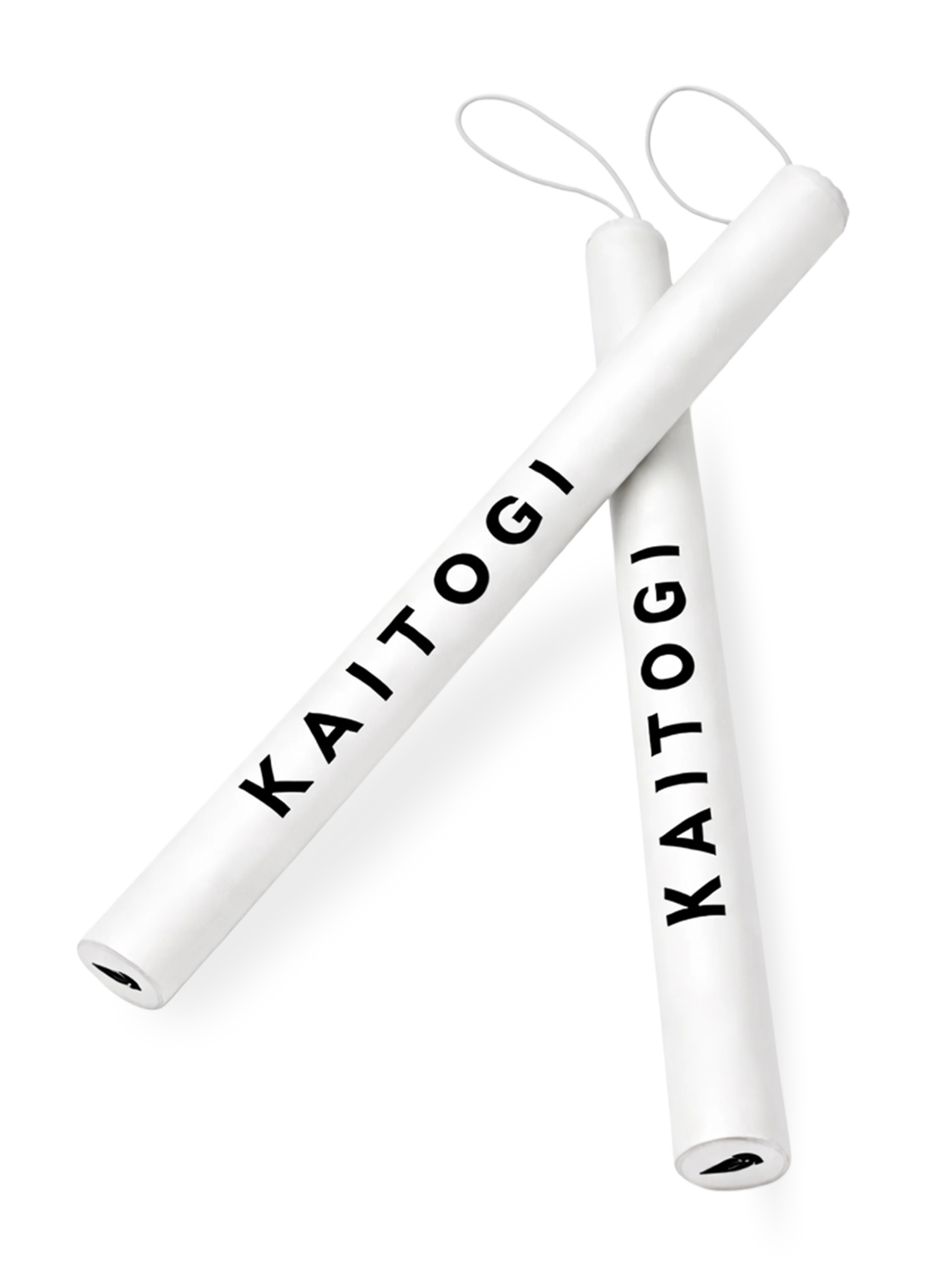 Белые универсальные тренерские палочки KAITOGI с фирменным логотипом для любых видов единоборств