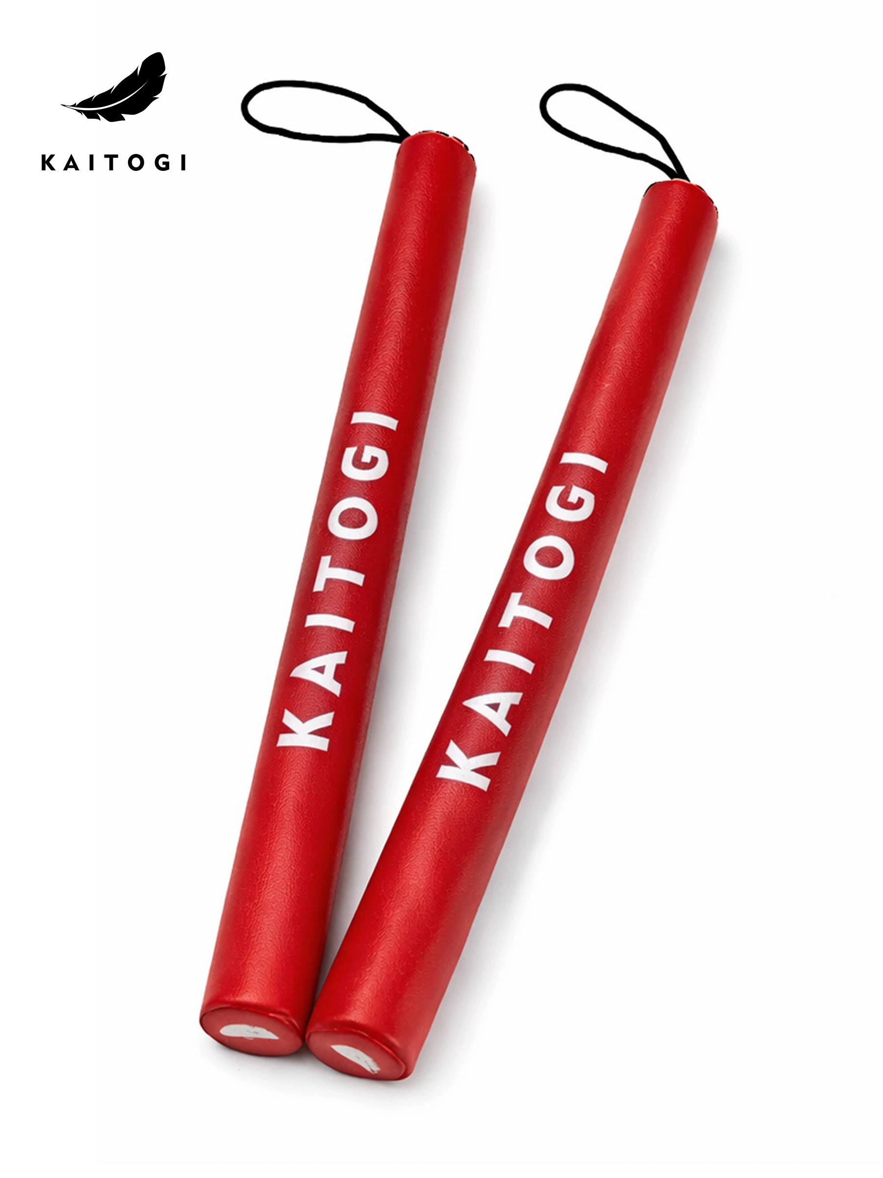 Красные тренерские палочки, вид в профиль: яркий дизайн и профессиональные стандарты безопасности