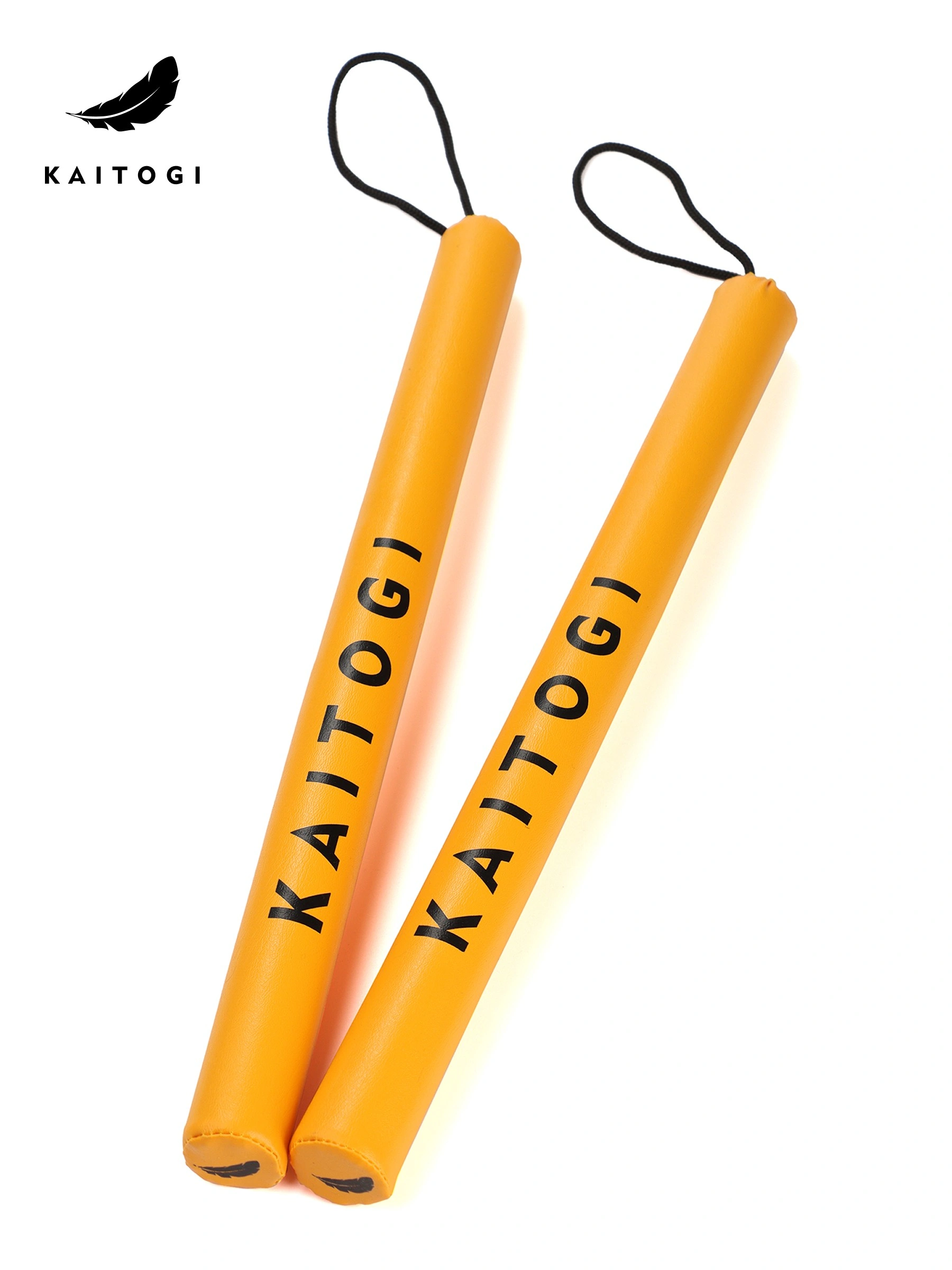 Желтые палочки KAITOGI, вид сбоку: видна качественная проклейка EVA-заглушки на торце
