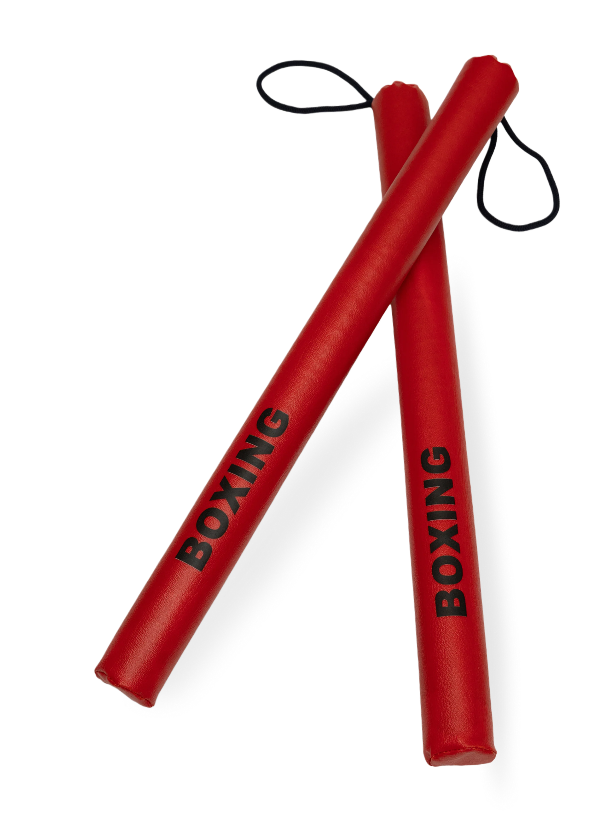 Красные боксерские палочки тренера для отработки защиты и нырков в высоком темпе