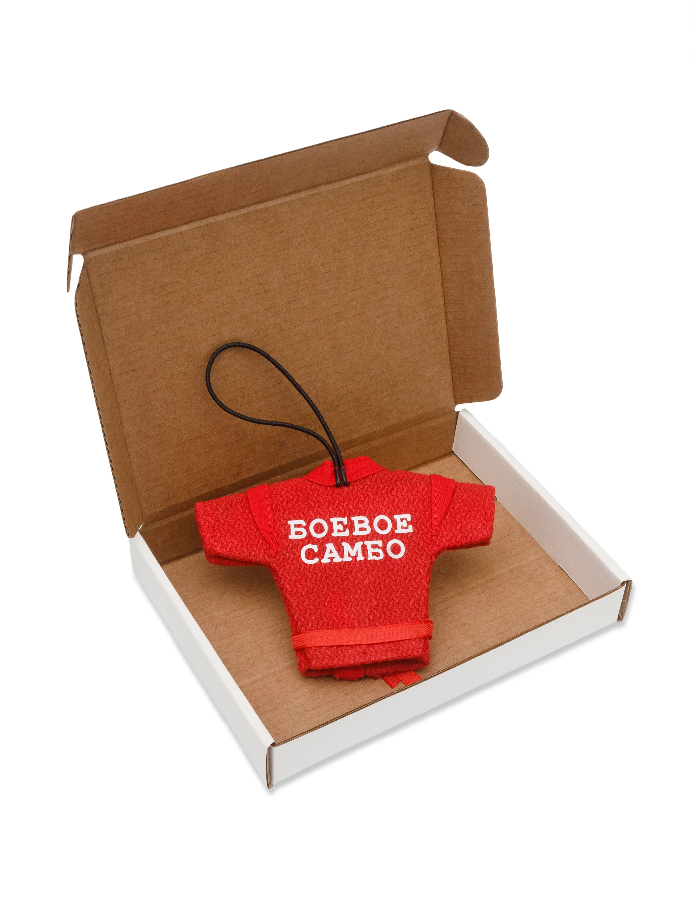 Красная сувенирная курточка «БОЕВОЕ САМБО» в премиальной подарочной коробке KAITOGI — готовое решение для подарка борцу