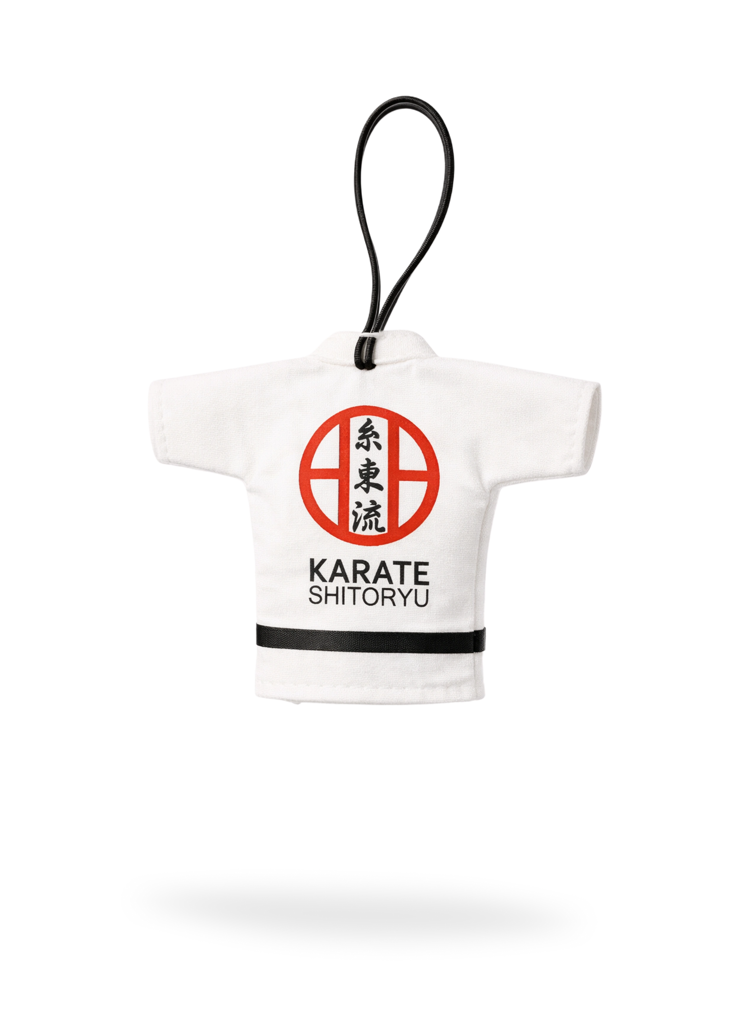 Сувенирная подвеска Сито-рю с принтом круга и креста, символизирующая соединение традиционных школ карате