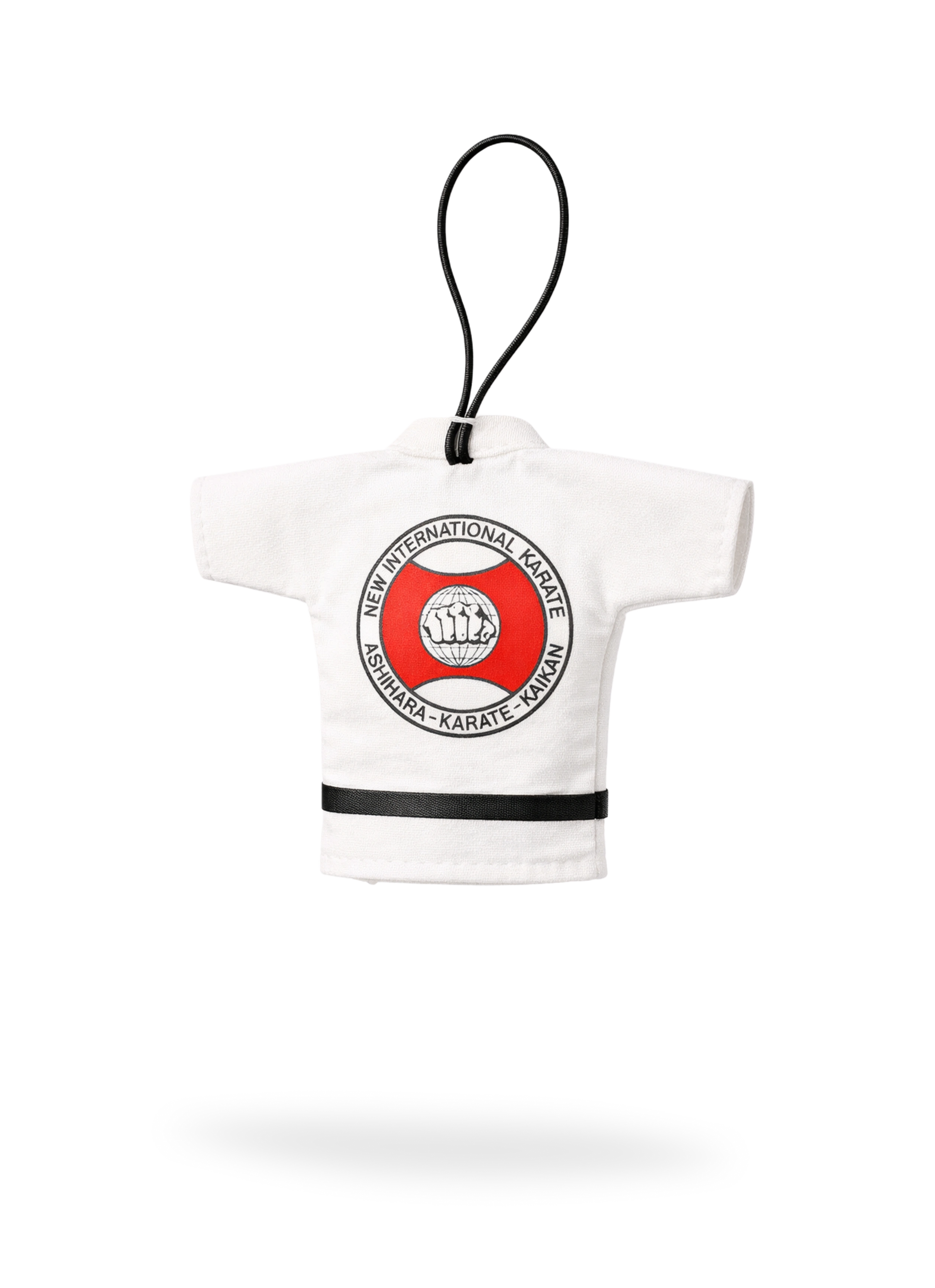 Мини-курточка Ашихара-карате — сувенирная подвеска в авто с логотипом федерации