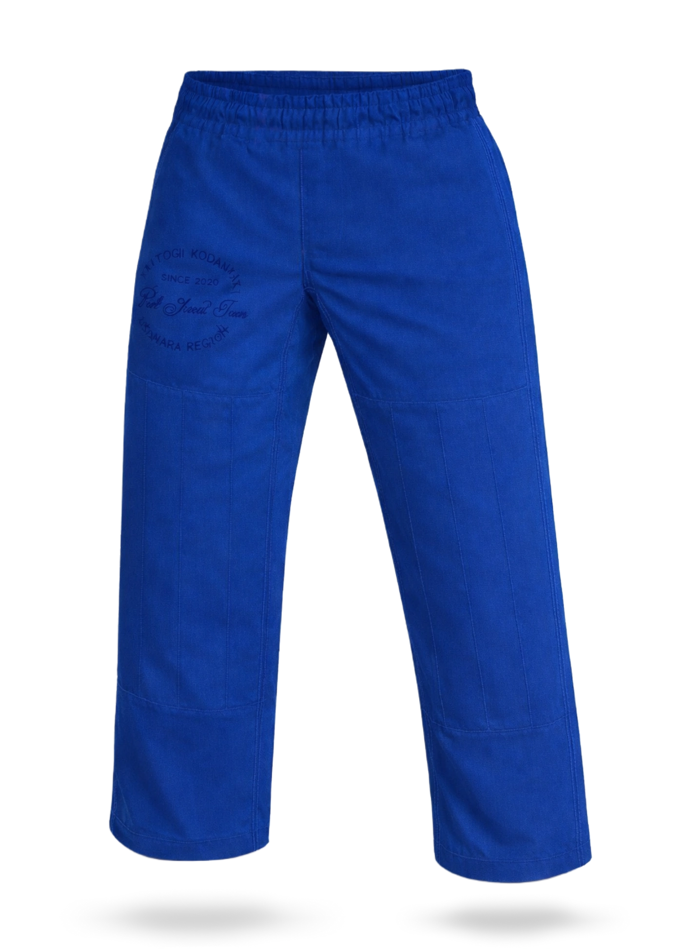 Классические синие штаны БЖЖ KAITOGI на резинке, 100% гигроскопичный хлопок и усиленные швы