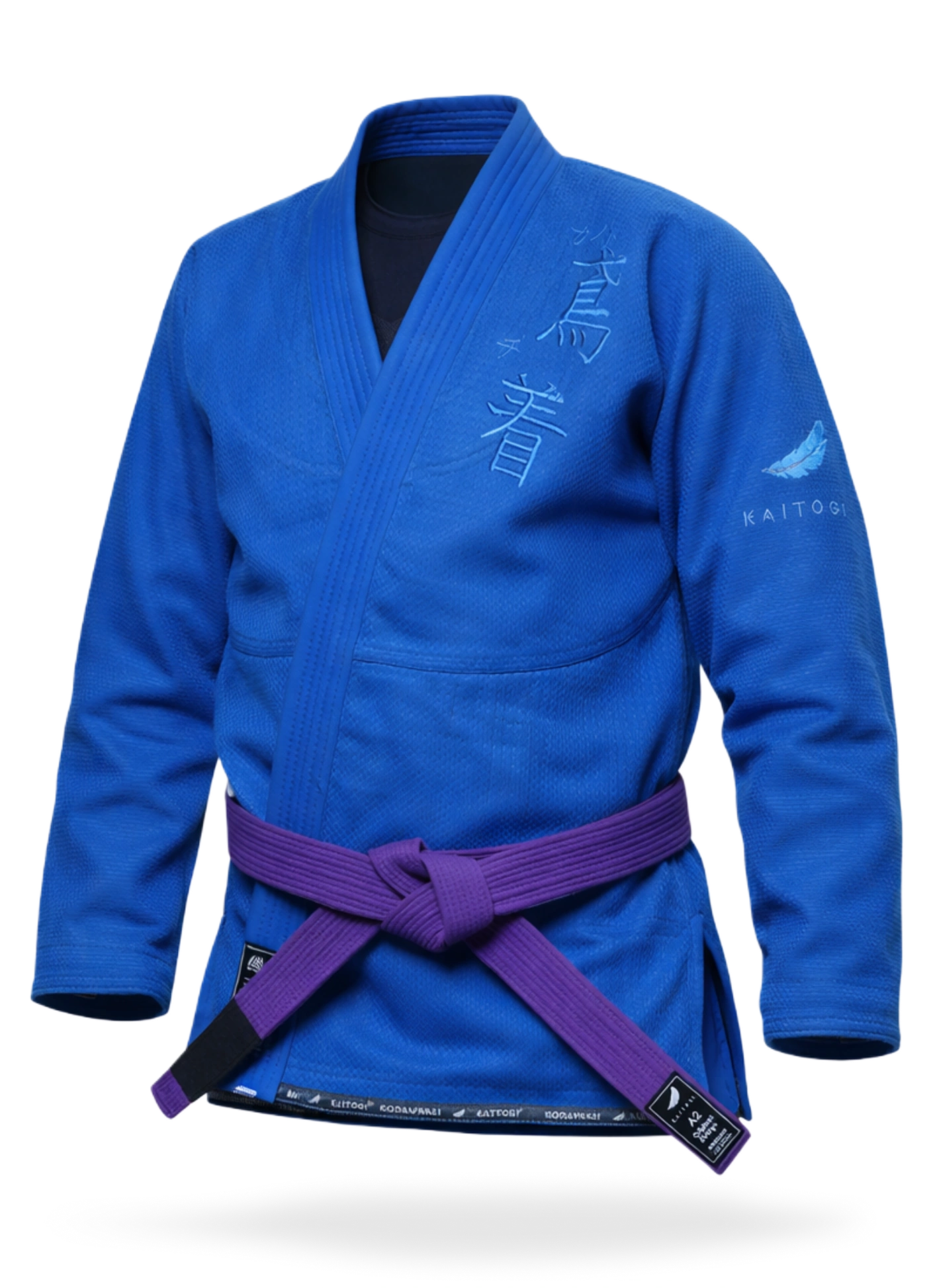 Однотонная синяя куртка БЖЖ, классика татами-культуры