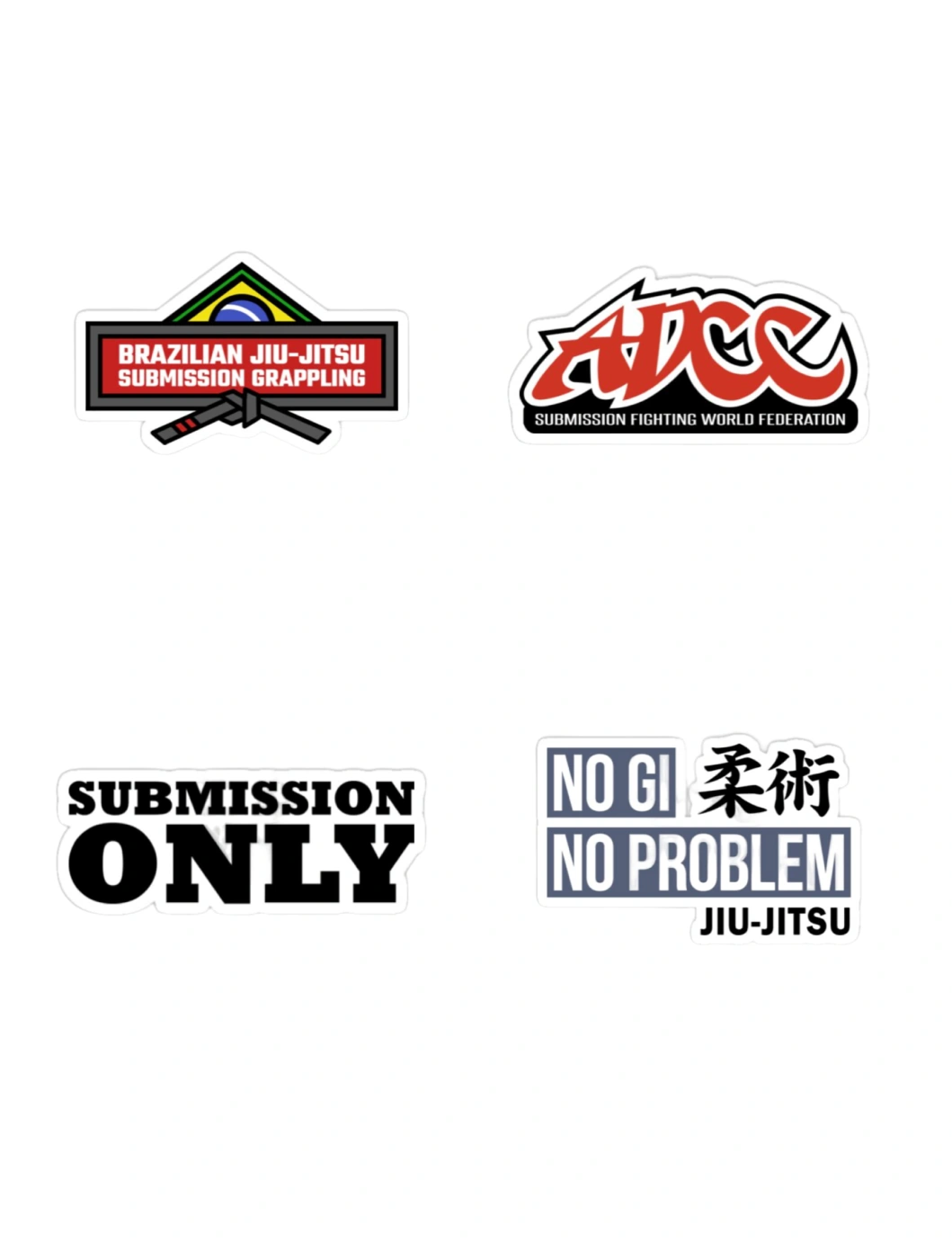 Наклейки для борцов KAITOGI: символика ADCC, логотипы No Gi и грэпплинг-принты