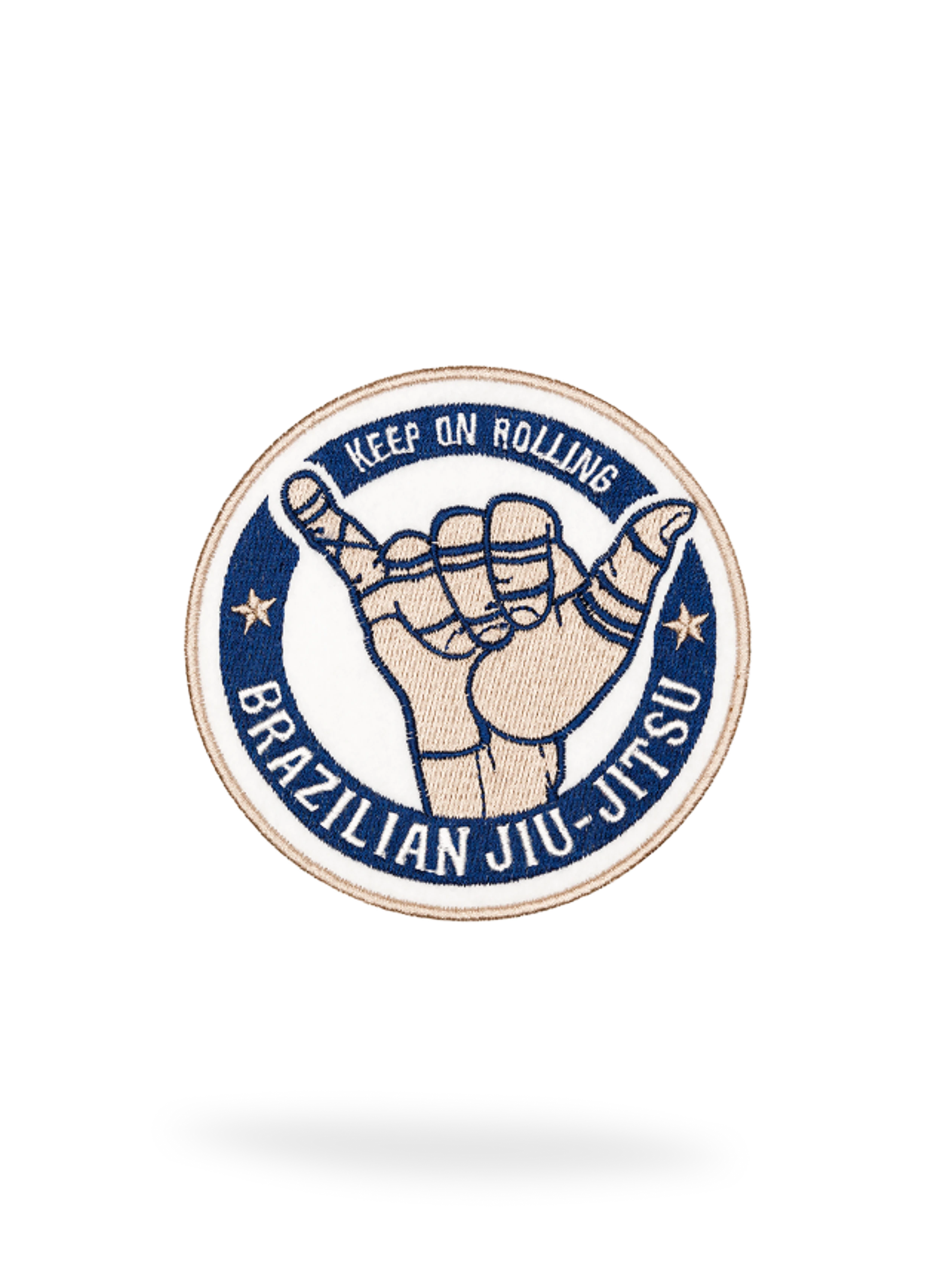 Круглый шеврон BJJ Keep on Rolling KAITOGI — износостойкая нашивка, 100% отечественное производство