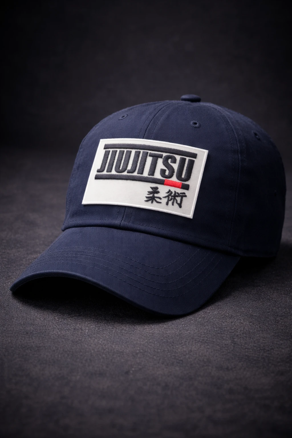 Головной убор с шевроном Иероглиф JIU JITSU от KAITOGI — аутентичная каллиграфия, вышитая на японских машинках