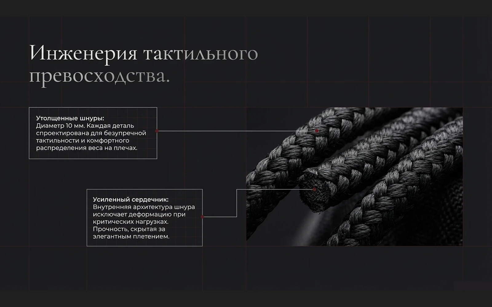Плетёные шнуры мешка KAITOGI диаметром 10 мм с усиленным внутренним сердечником