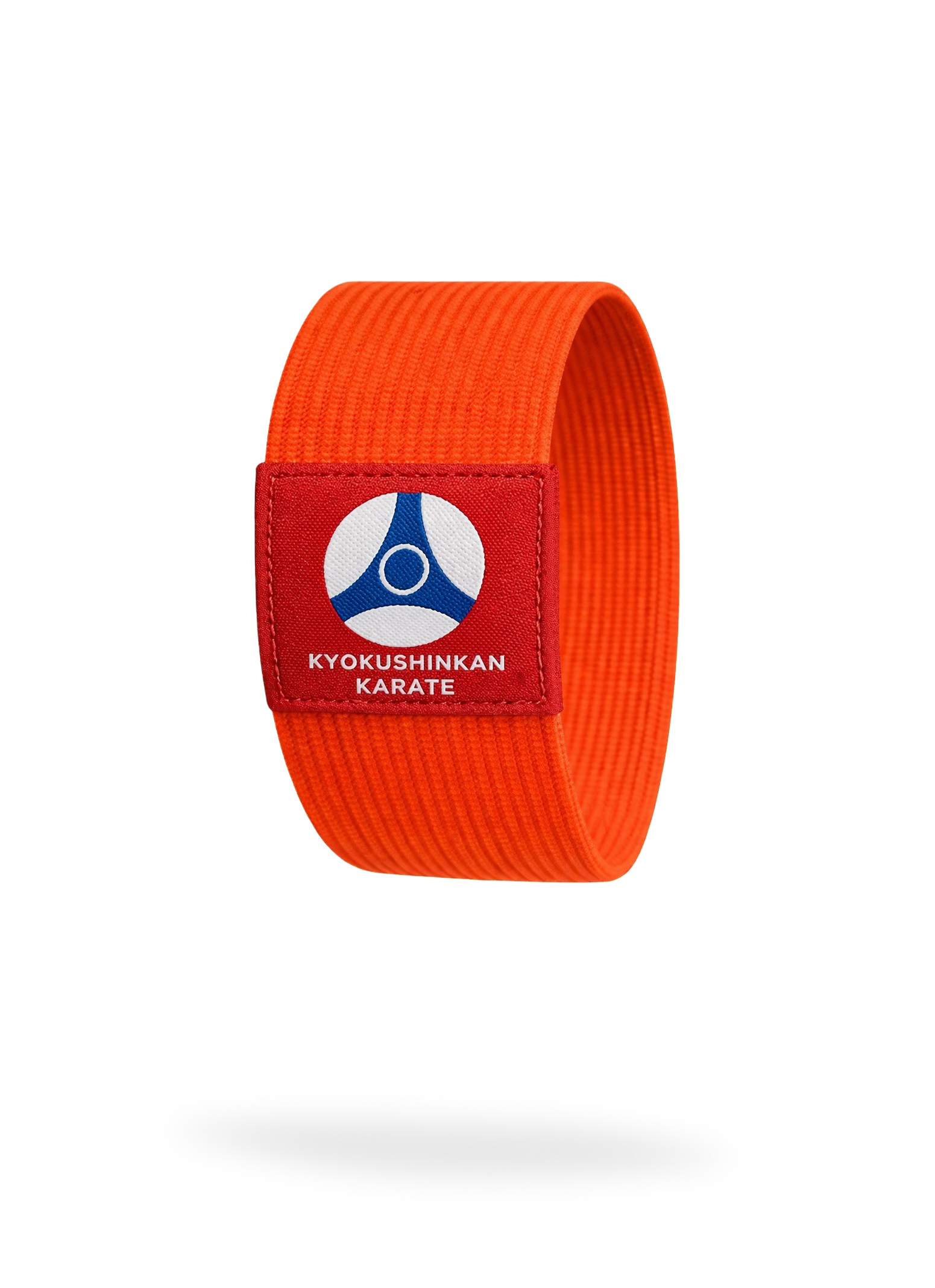 Оранжевый одинарный фиксатор пояса карате КАН от KAITOGI