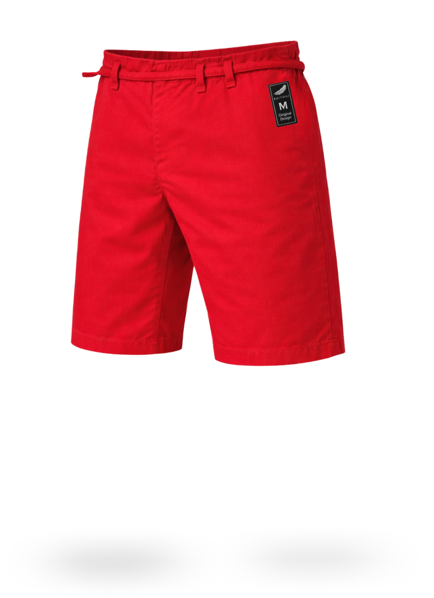 Красные штаны-шорты KAITOGI М5 на завязках: яркий дизайн и профессиональная длина по колено