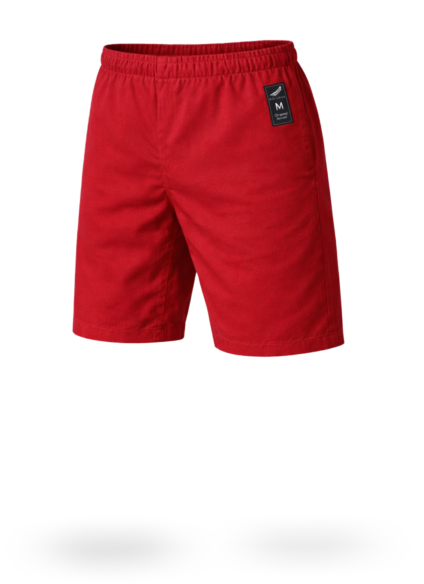 Красные штаны-шорты для карате KAITOGI М5 на резинке: профессиональное оборудование с длиной по колено