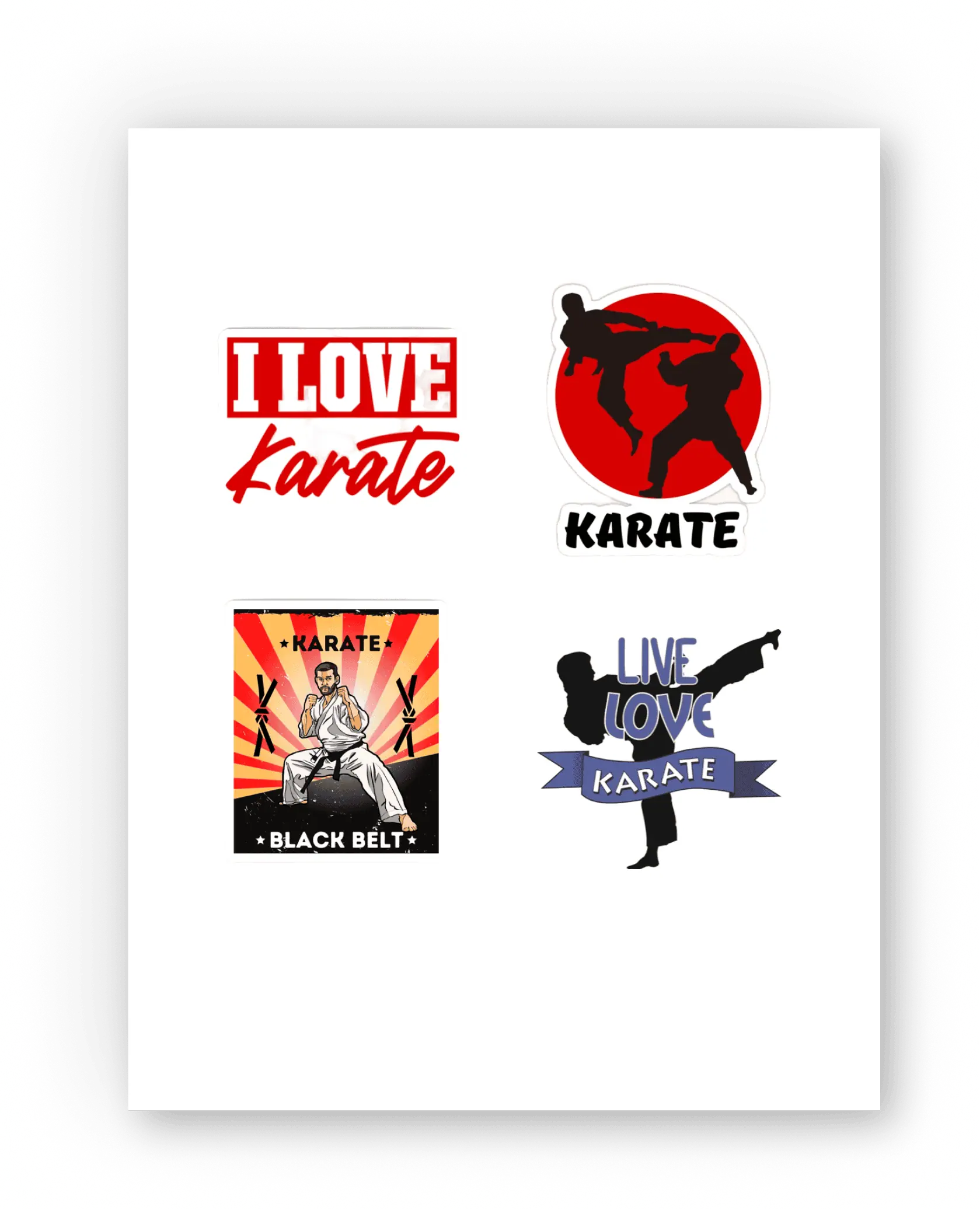 Третий лист наклеек KAITOGI для каратэ