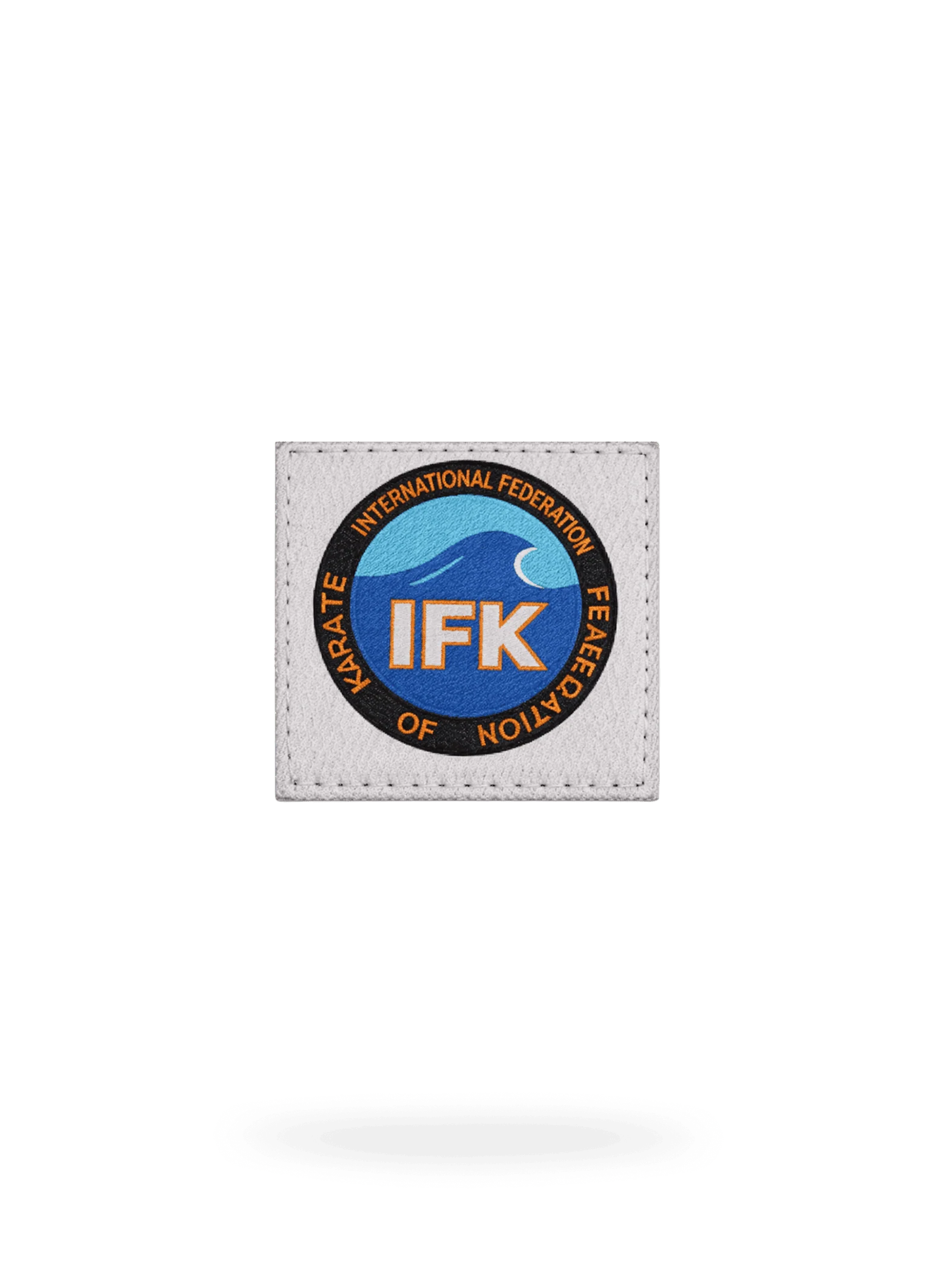 Жаккардовая этикетка KAITOGI IFK фронтальный вид