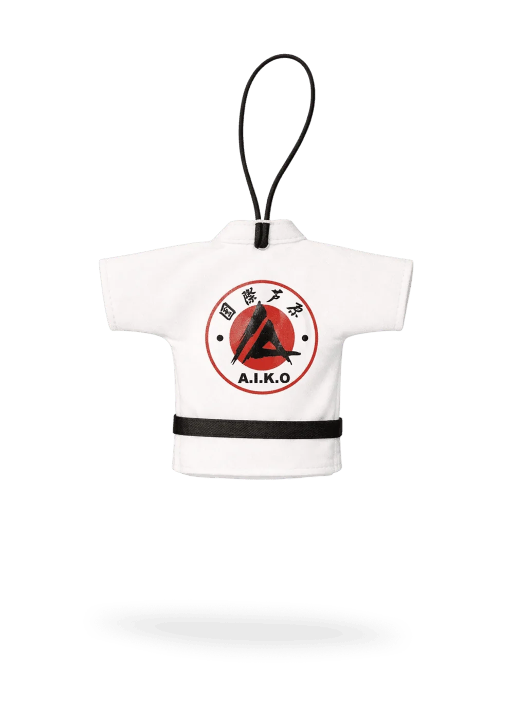 Белая сувенирная курточка карате Одобрено федерацией A.I.K.O. из плотного хлопка — подарок в машину КАЙТОГИ