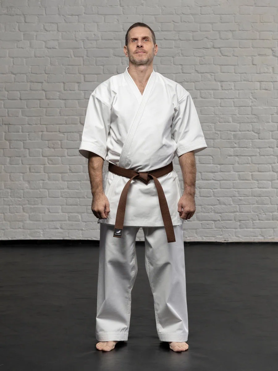 белая куртка кимоно карате KAITOGI K2 полный рост kumite dogi киокушинкай форма для тренировок