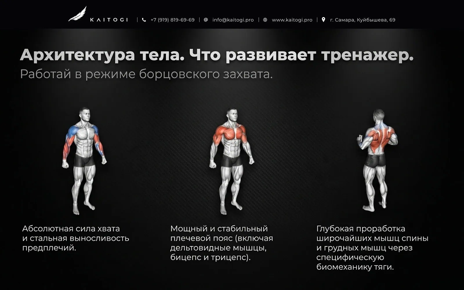 тренажер KAITOGI для силы хвата предплечий и плечевого пояса