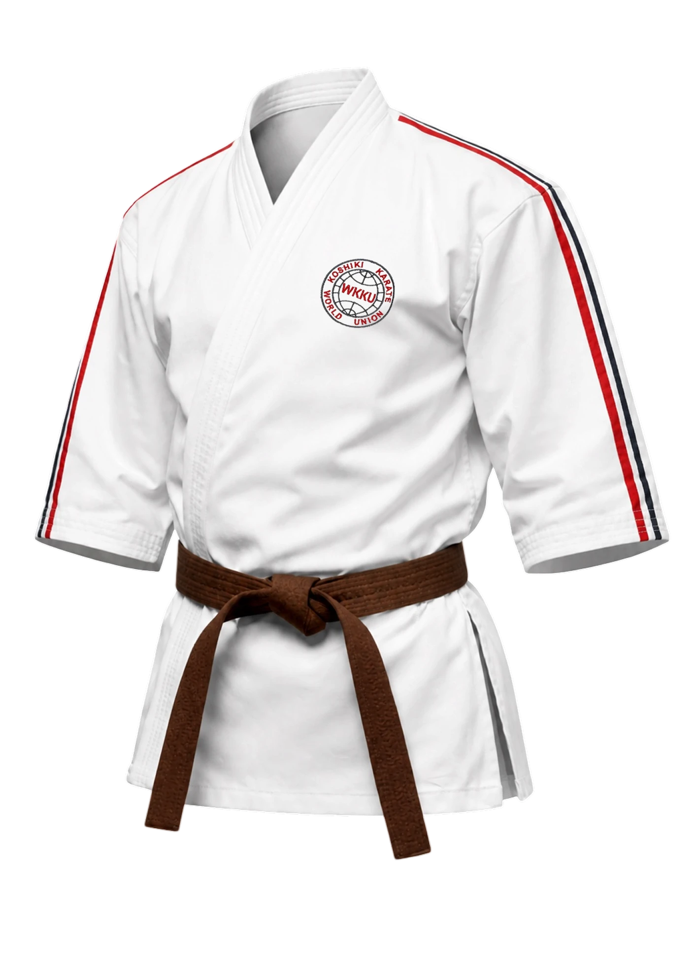 Куртка для Косики Карате KAITOGI К4 с короткими рукавами и коротким подолом